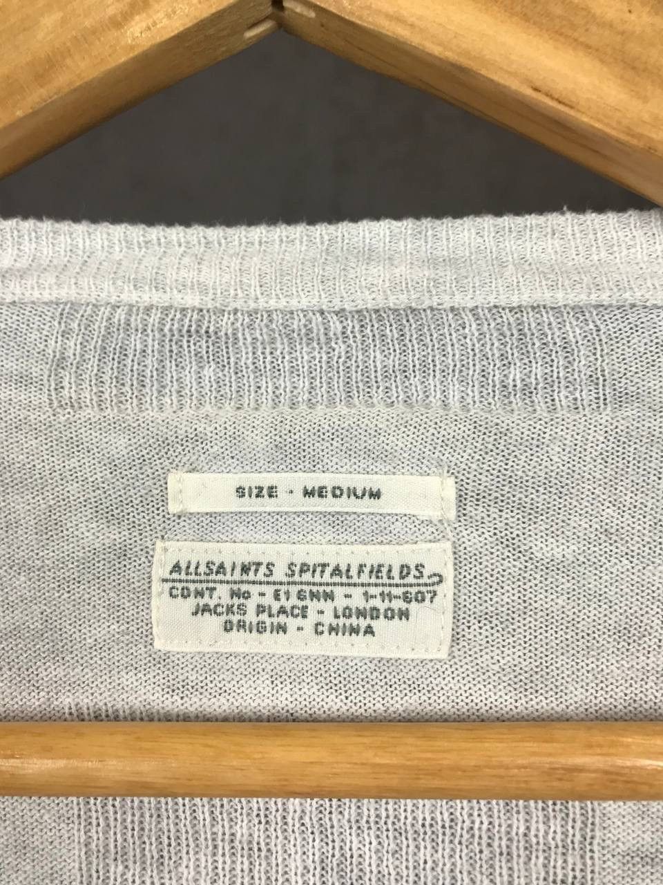 Allsaints Allsaints luxury streetwear v neck sweater Size US M / EU 48-50 / 2 - 3 Thumbnail