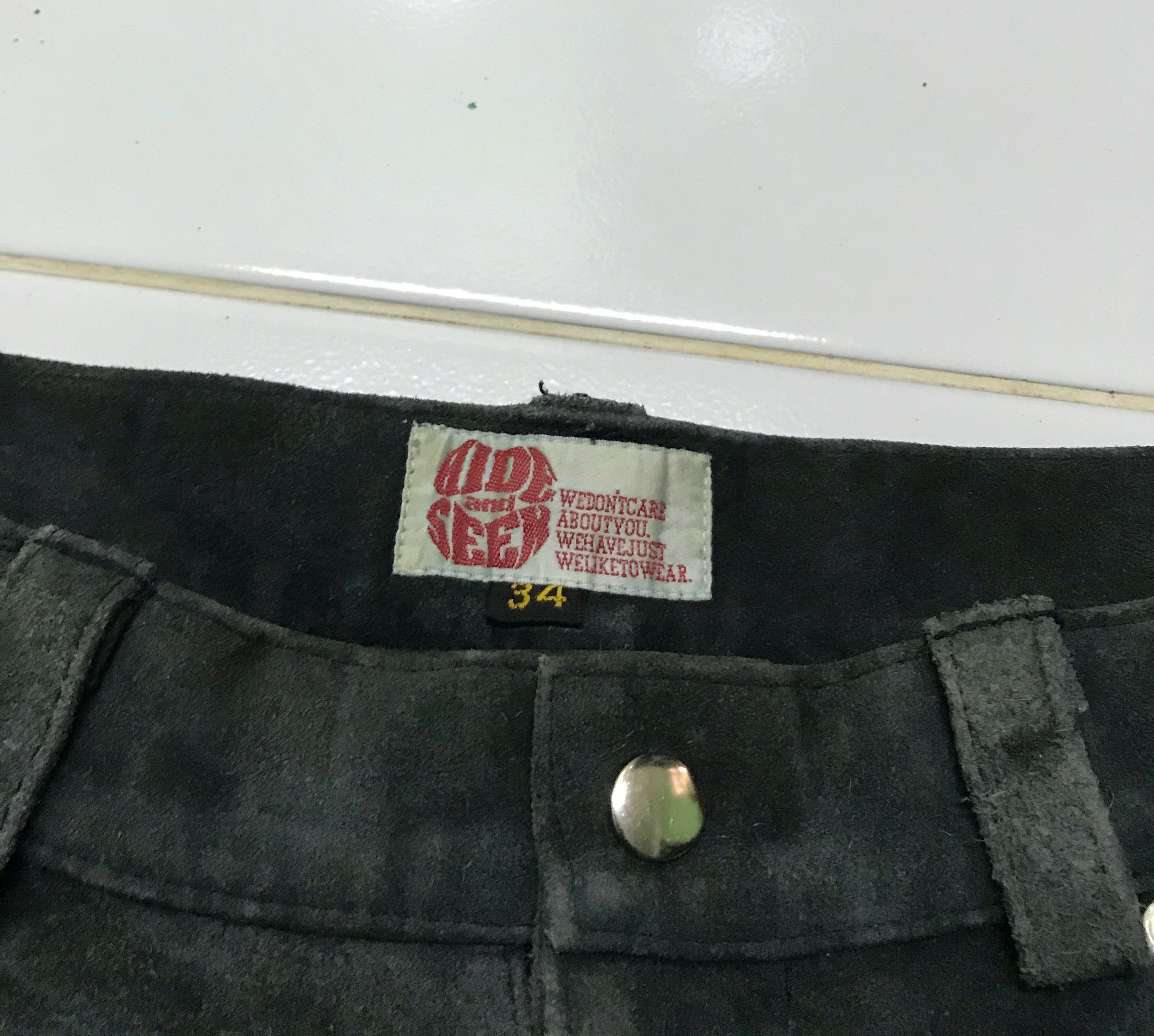 Japanese Brand Hide and seek leather short pants Size US 32 / EU 48 - 2 Thumbnail