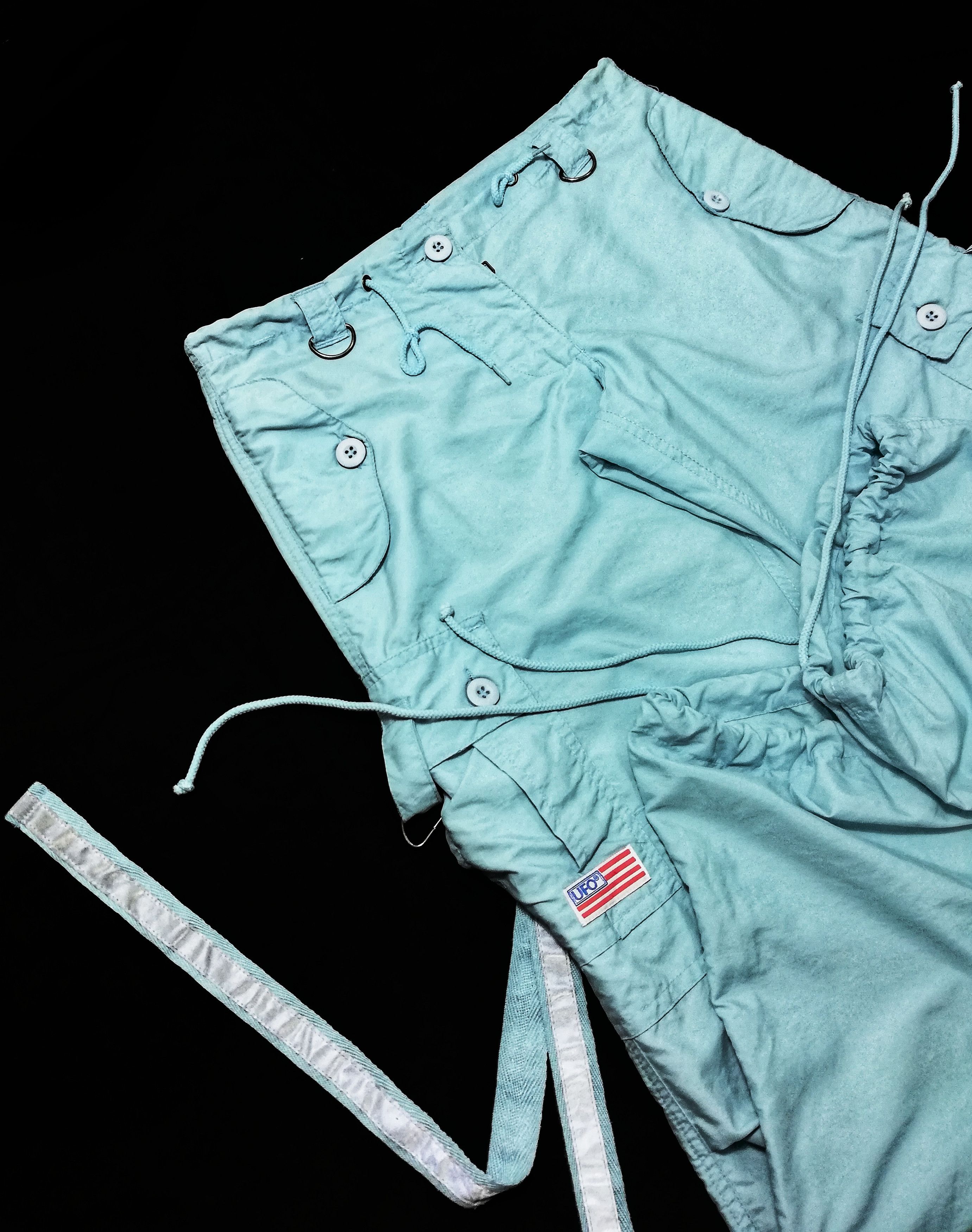 Japanese Brand 🔥UFO Japanese Cargo Drawstring Bondage Parachute Pants🔥 Size US 29 - 7 Thumbnail