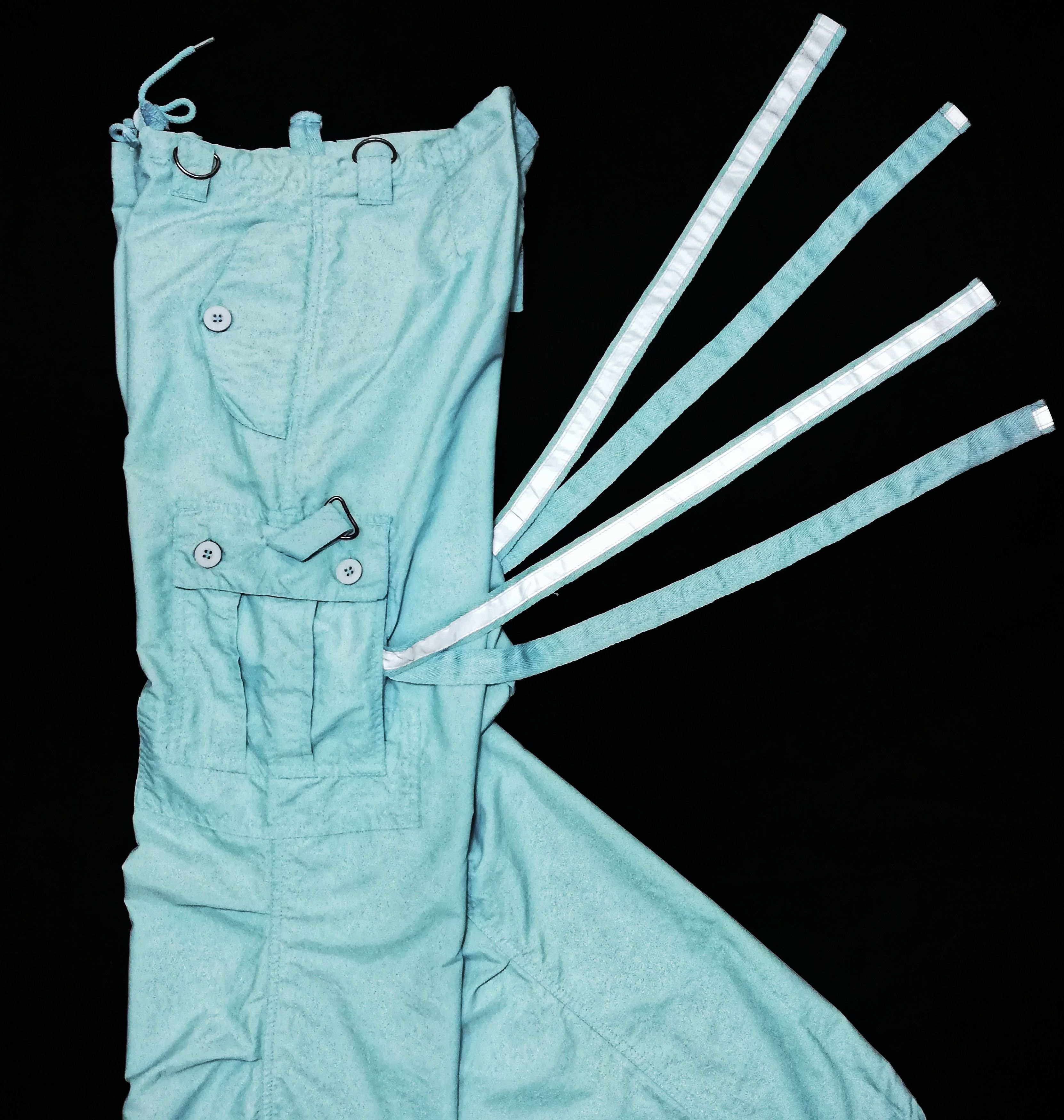 Japanese Brand 🔥UFO Japanese Cargo Drawstring Bondage Parachute Pants🔥 Size US 29 - 11 Thumbnail