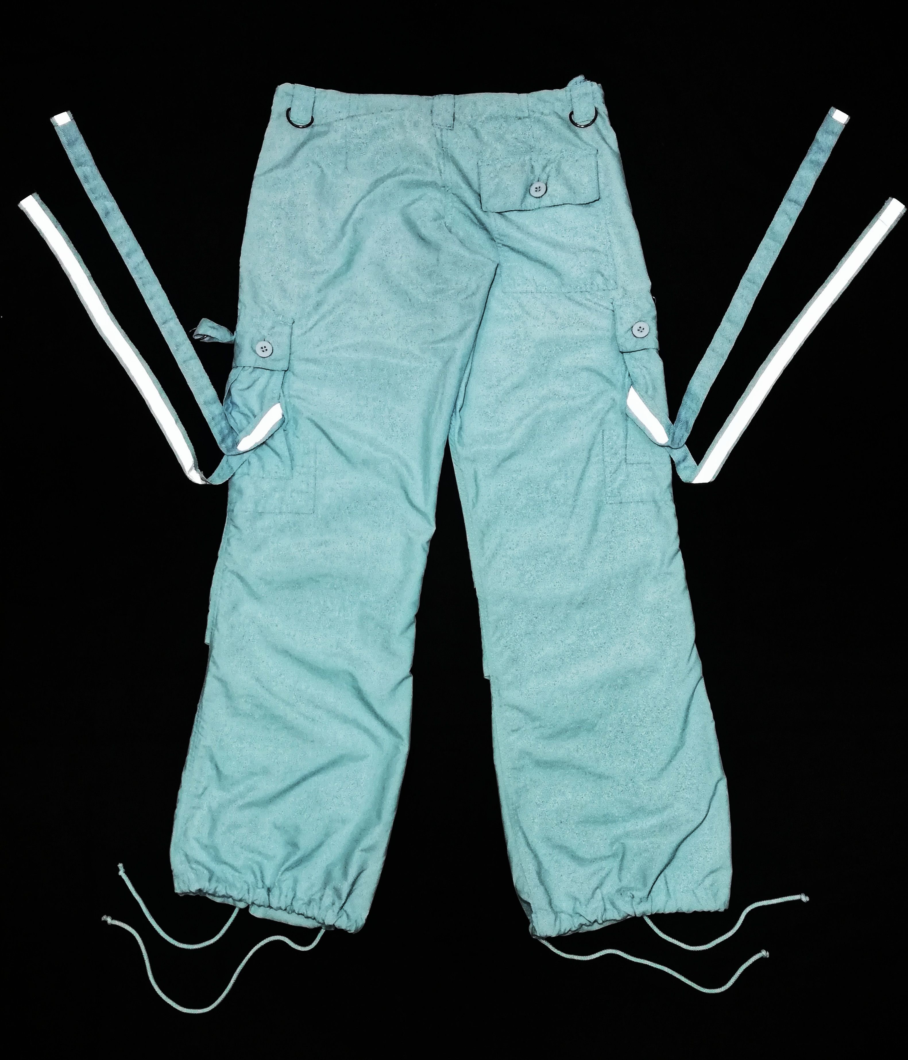 Japanese Brand 🔥UFO Japanese Cargo Drawstring Bondage Parachute Pants🔥 Size US 29 - 12 Thumbnail