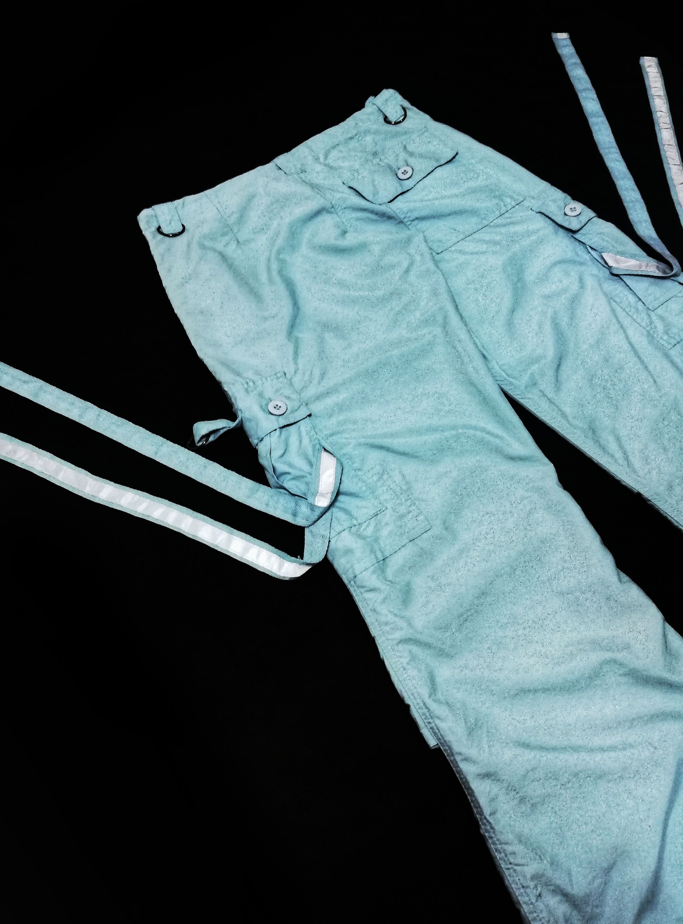 Japanese Brand 🔥UFO Japanese Cargo Drawstring Bondage Parachute Pants🔥 Size US 29 - 14 Thumbnail