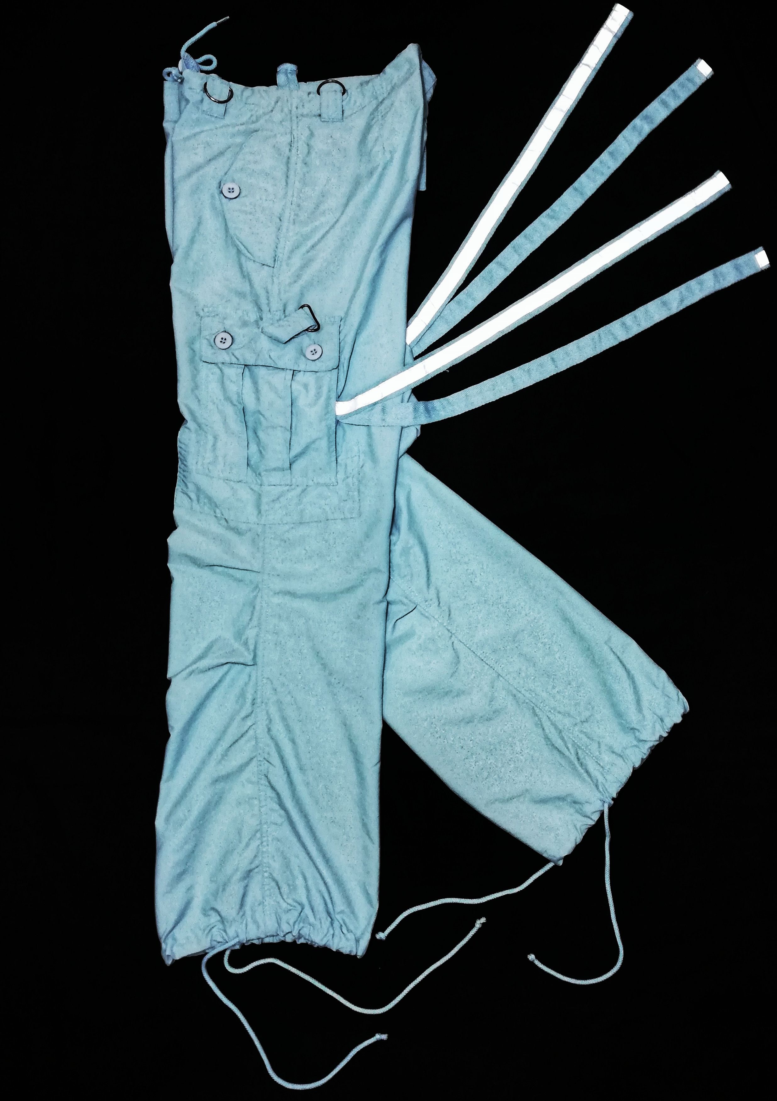 Japanese Brand 🔥UFO Japanese Cargo Drawstring Bondage Parachute Pants🔥 Size US 29 - 10 Thumbnail
