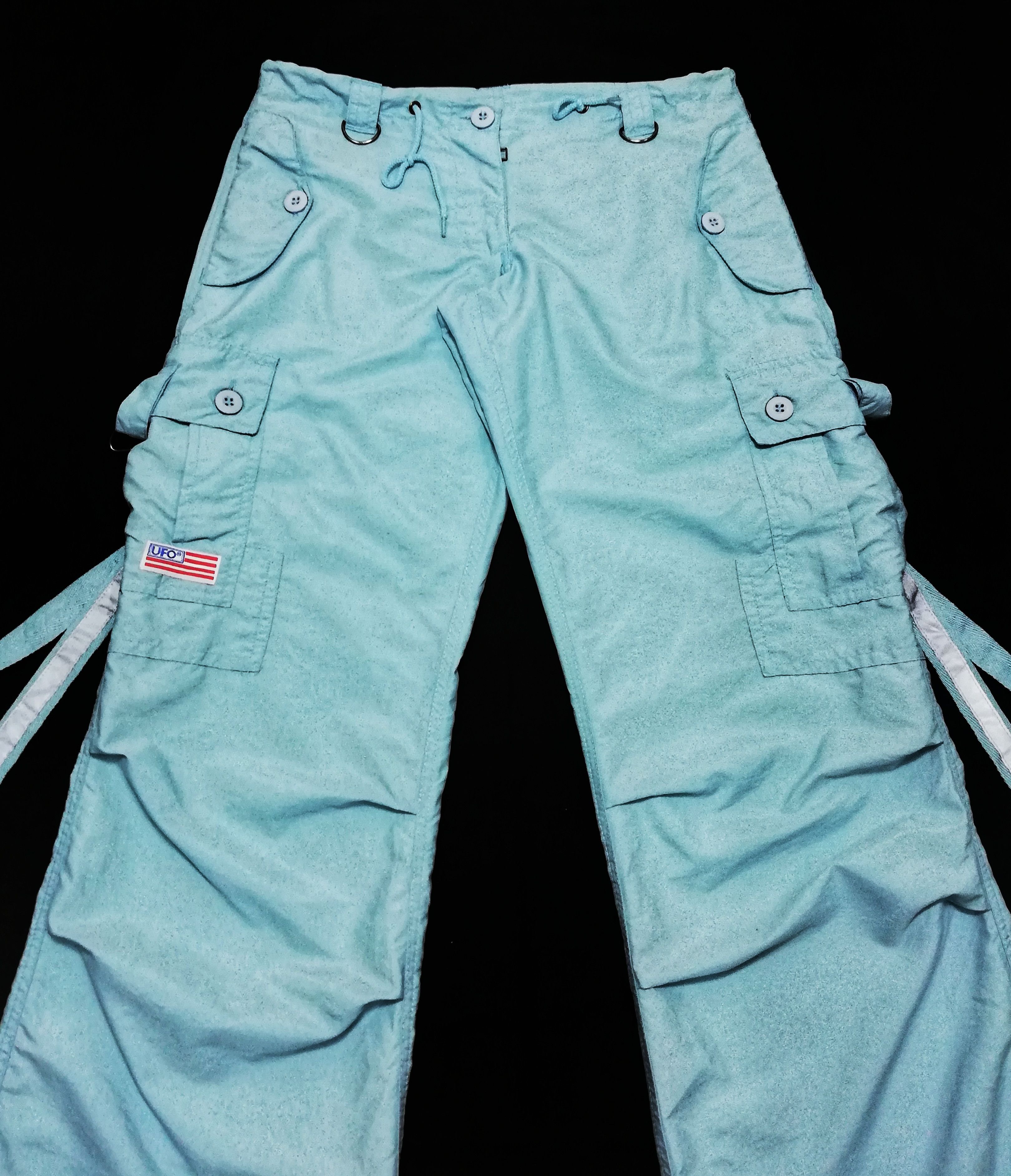 Japanese Brand 🔥UFO Japanese Cargo Drawstring Bondage Parachute Pants🔥 Size US 29 - 5 Thumbnail