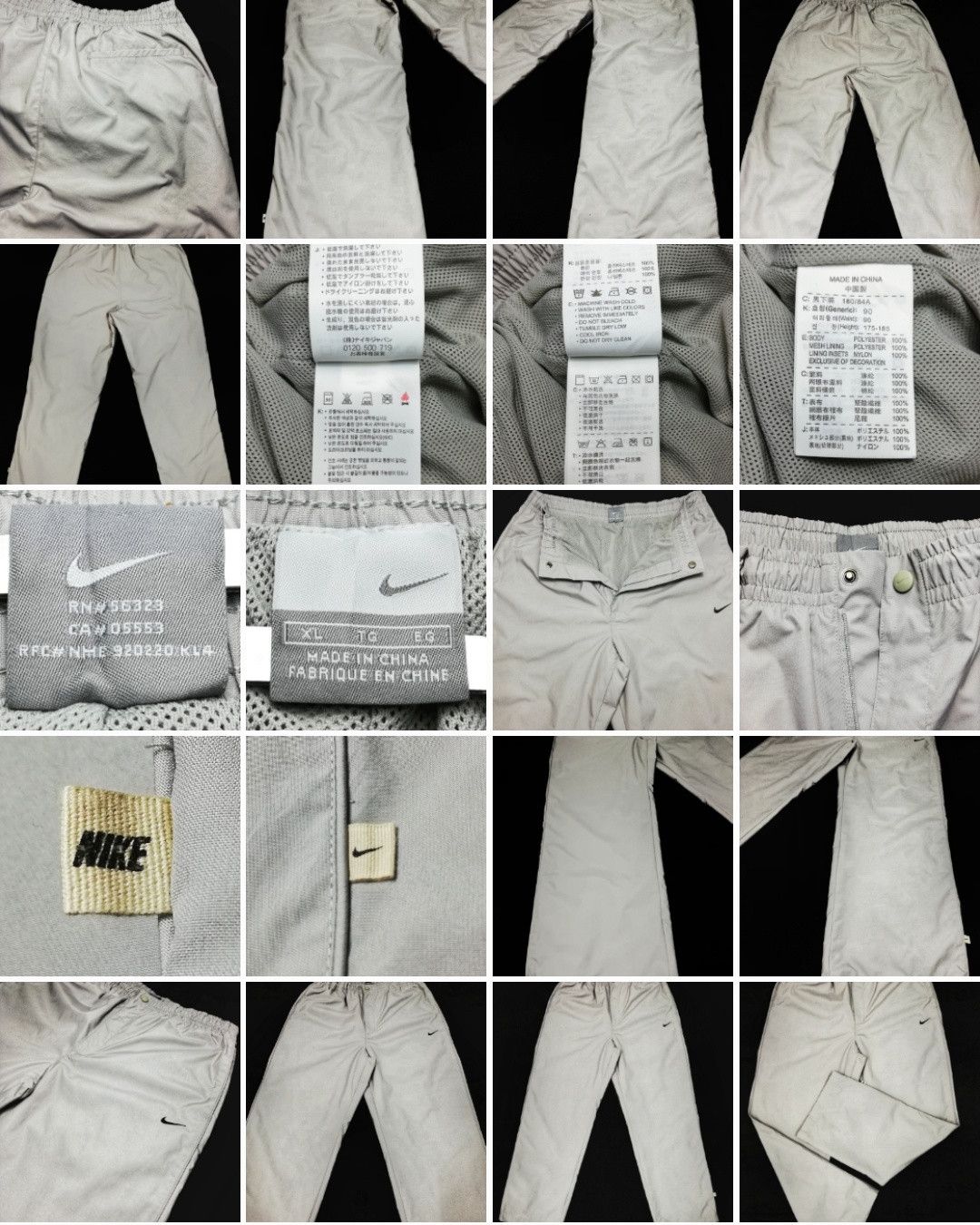 Nike × Vintage 🔥Nike Polyester / Nylon Tracksuit Grey Pants Crazy🔥 Size US 36 / EU 52 - 21 Thumbnail