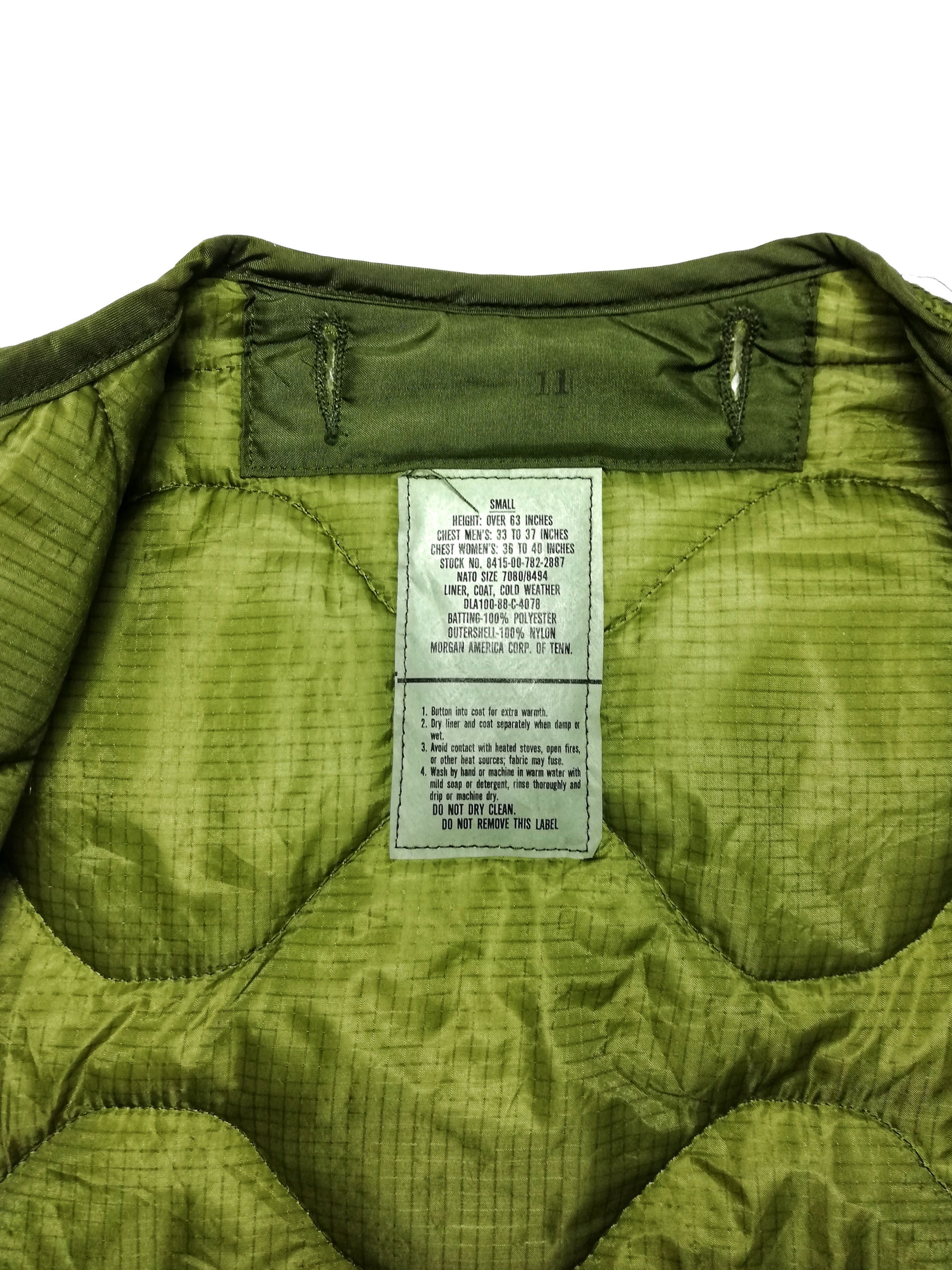 Vintage 🔥Quilted M-65 Liner Extreme Cold Weather Parka Nylon🔥 Size US S / EU 44-46 / 1 - 7 Thumbnail