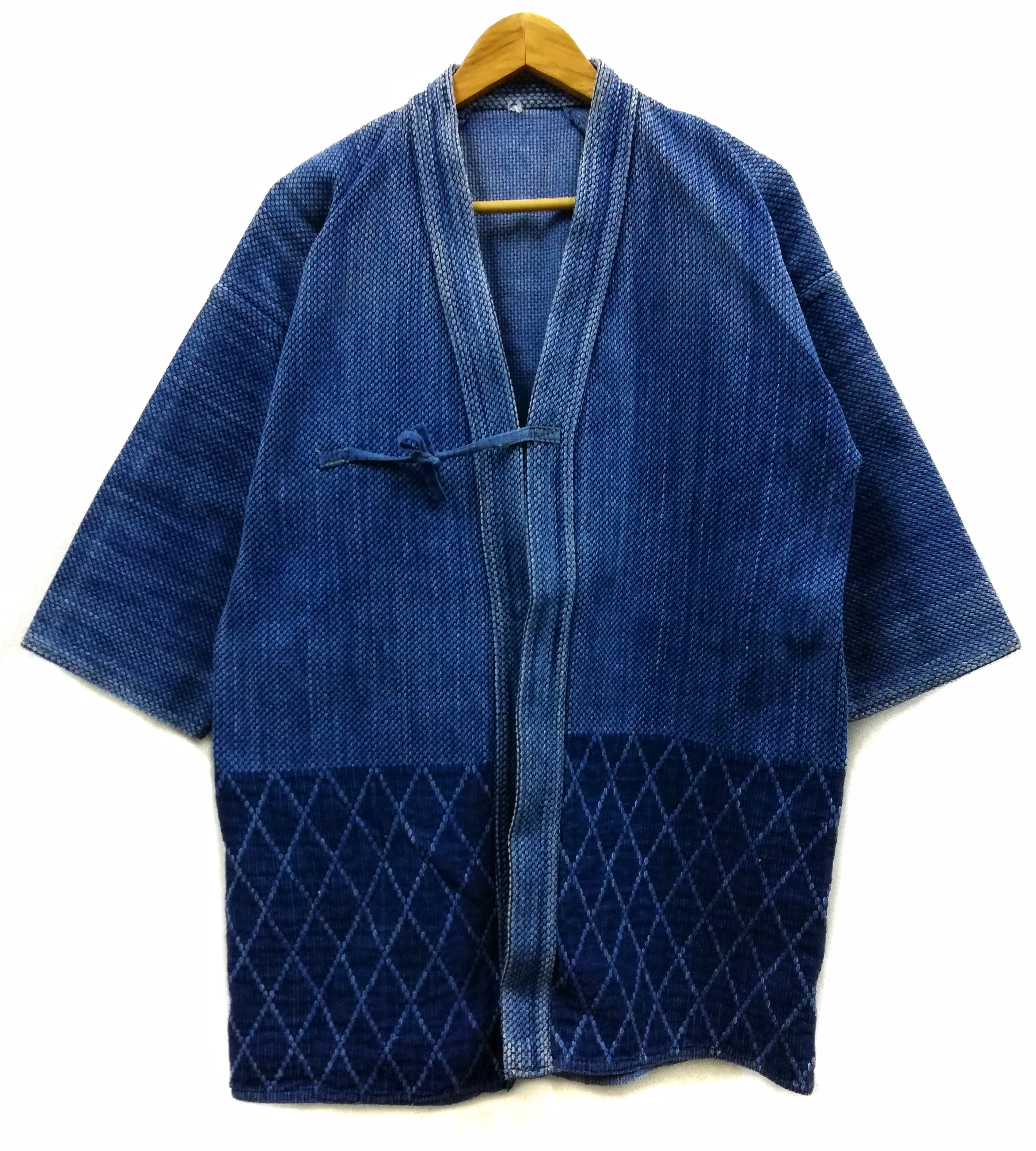 Art Comes First × Indigo × Japanese Brand 🔥Style Kapital Dyed Woven Cotton Drawstrings Kimono🔥 Size US S / EU 44-46 / 1 - 7 Thumbnail