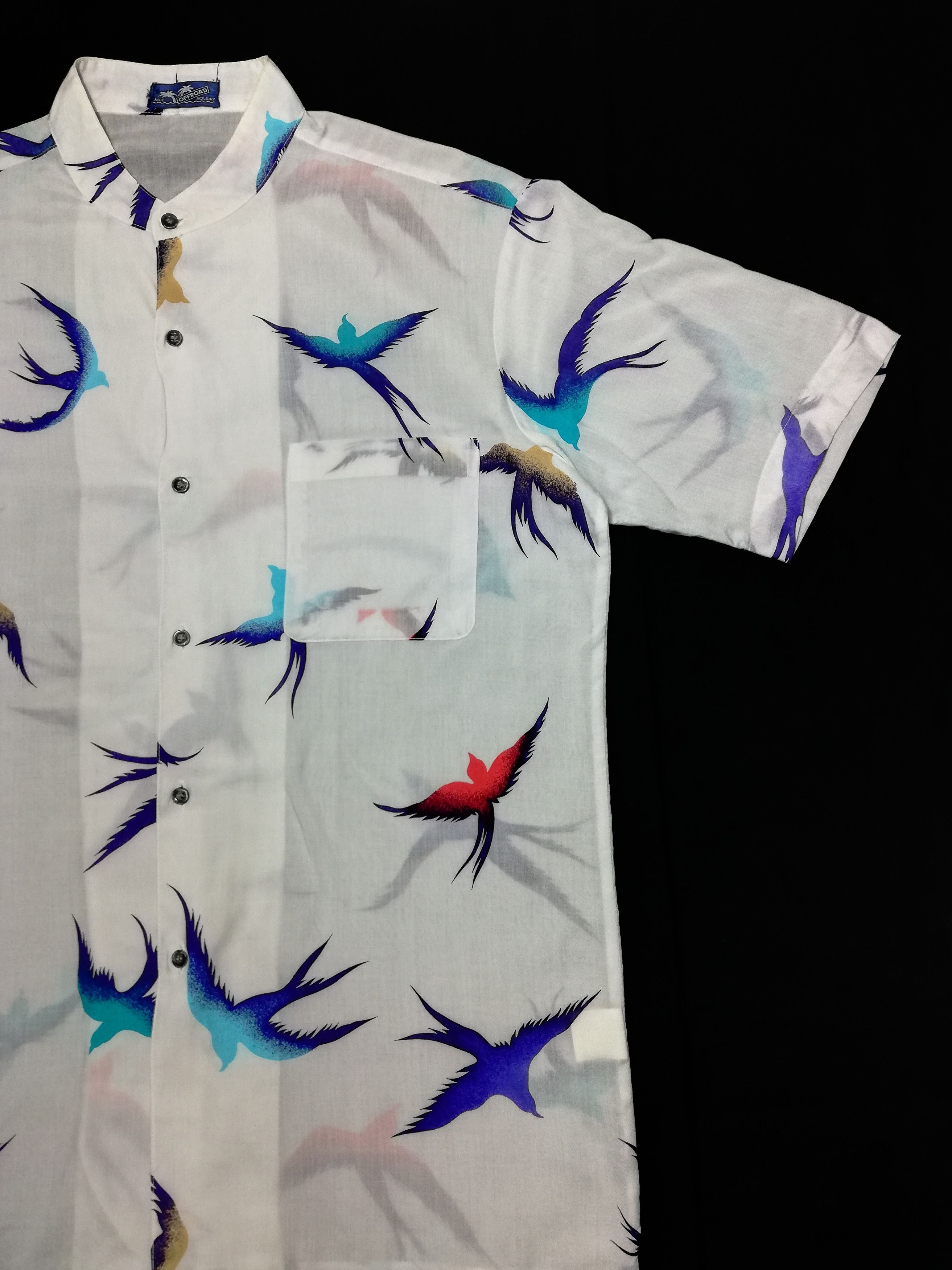 Art Comes First 🔥By Offroad Holiday Full Print The Swallow Hawaiian Shirt Size US M / EU 48-50 / 2 - 3 Thumbnail