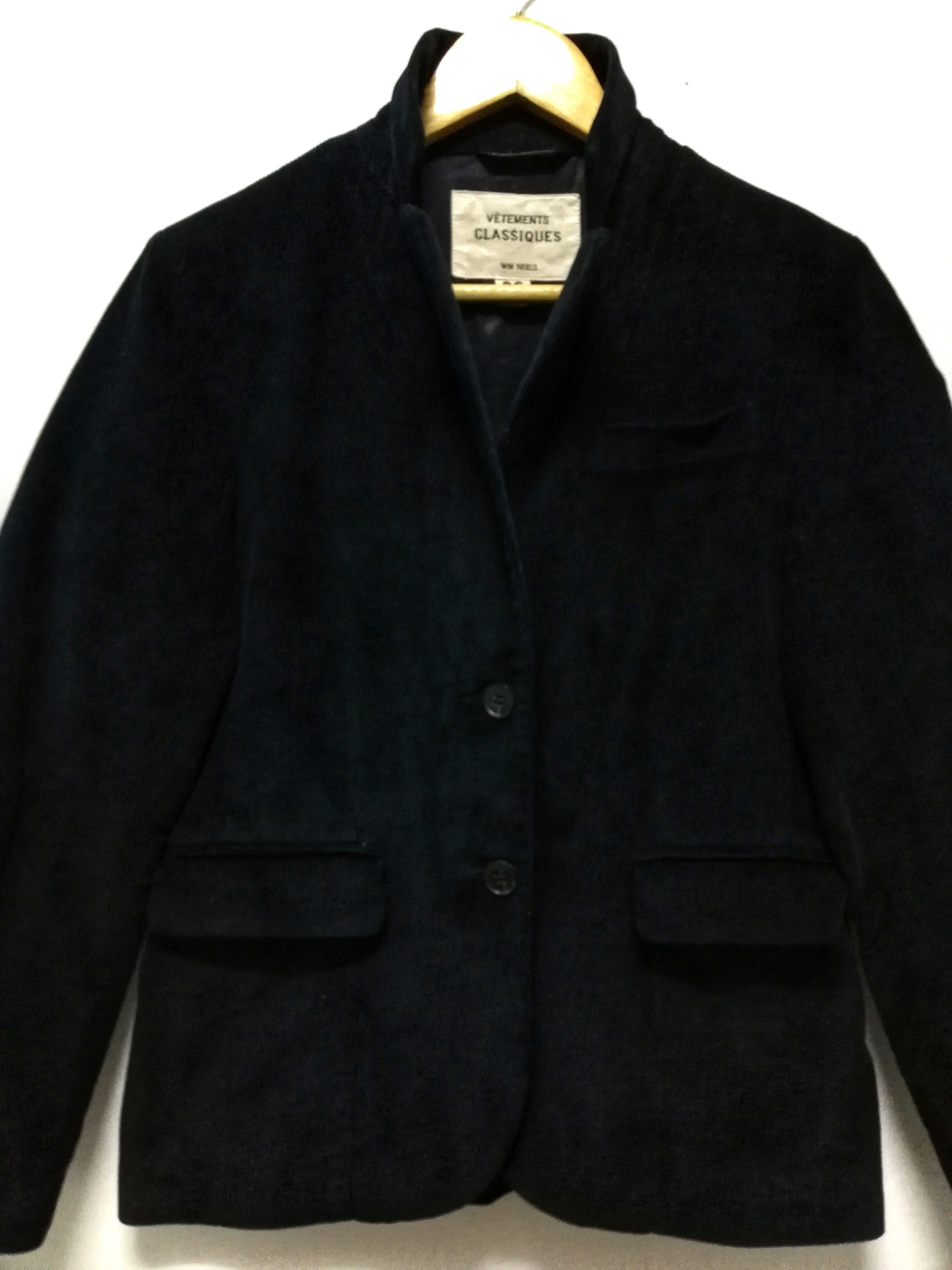 Designer 🔥Vetements CLASSIQUES Corduroy Suit Blazers Coat Jacket Size US XS / EU 42 / 0 - 7 Thumbnail
