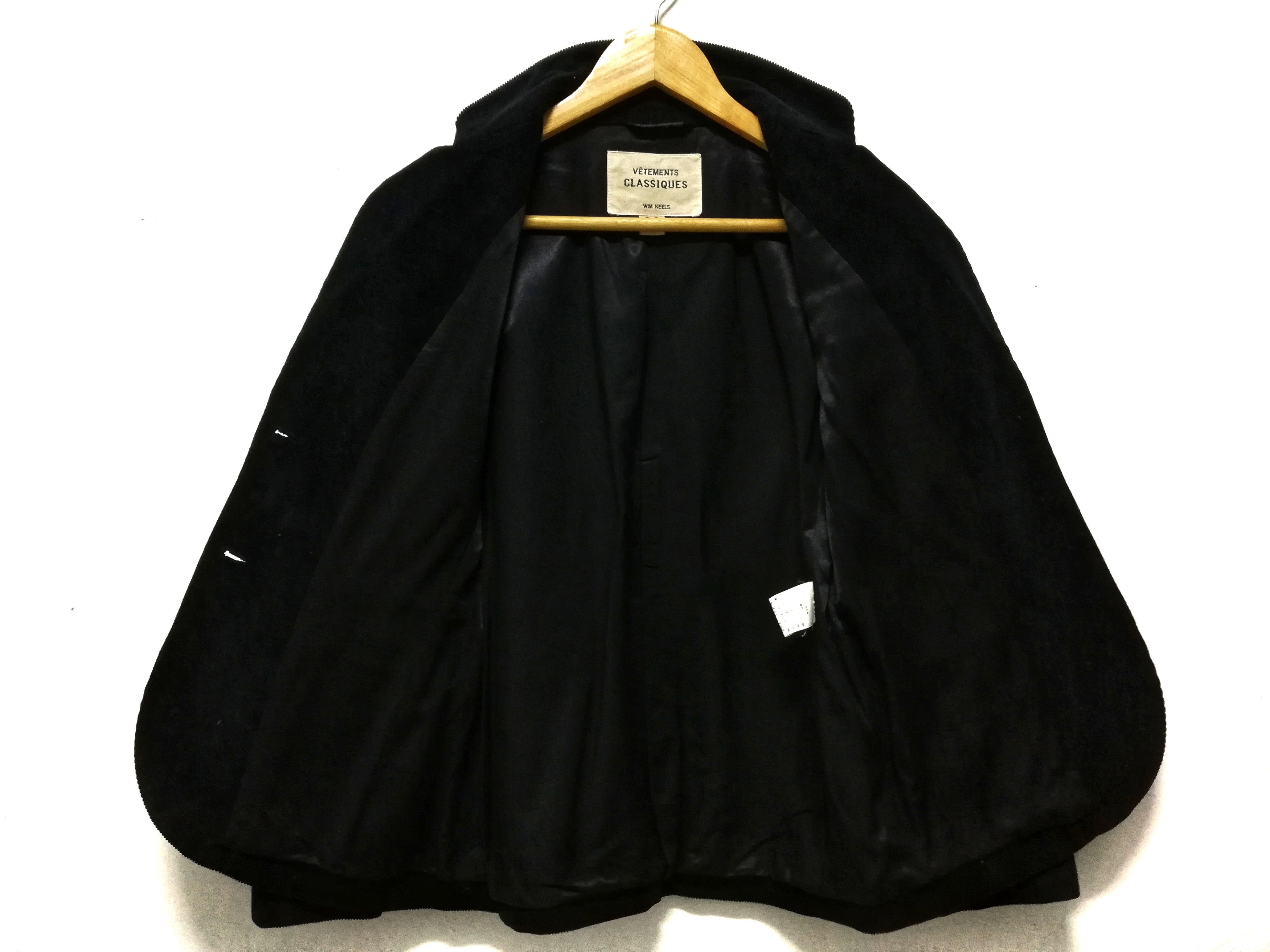 Designer 🔥Vetements CLASSIQUES Corduroy Suit Blazers Coat Jacket Size US XS / EU 42 / 0 - 6 Thumbnail