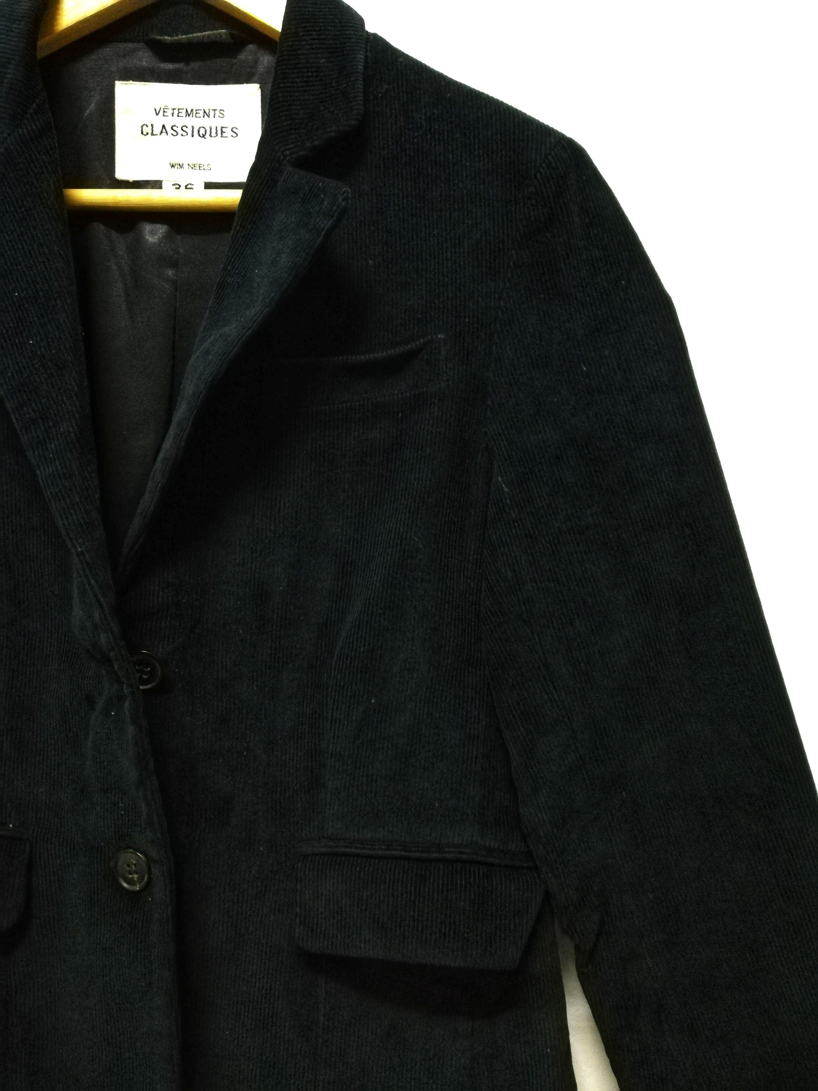 Designer 🔥Vetements CLASSIQUES Corduroy Suit Blazers Coat Jacket Size US XS / EU 42 / 0 - 5 Thumbnail