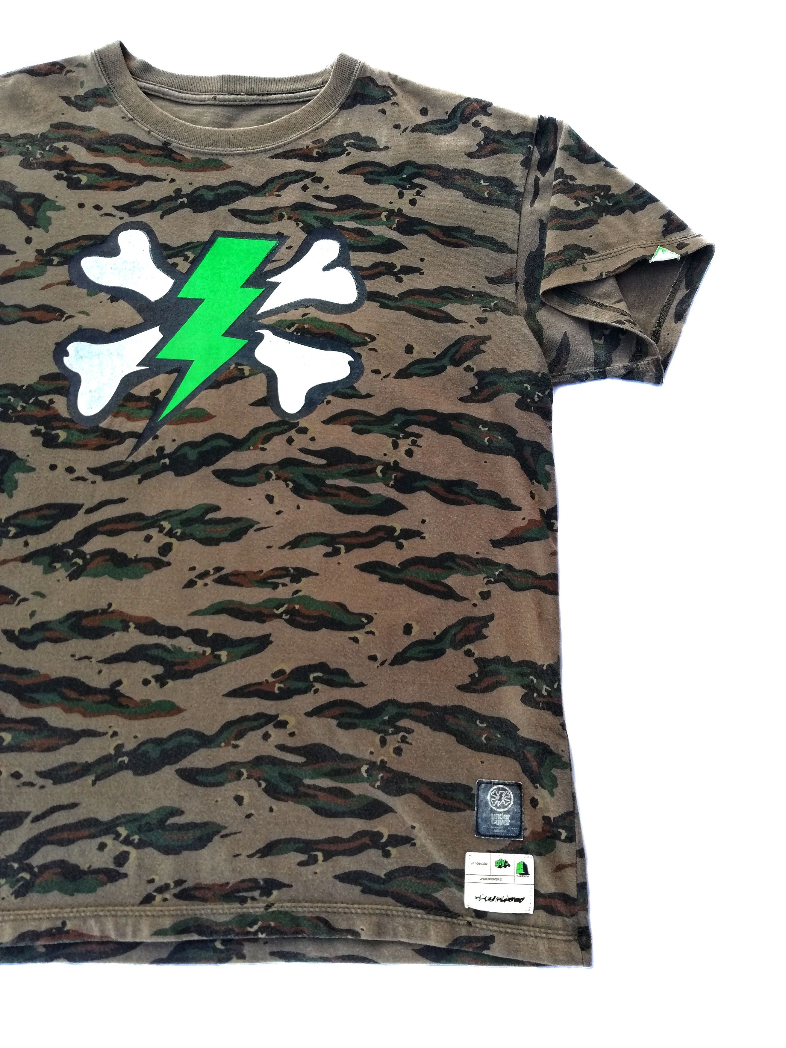 Jun Takahashi 🔥Camo T-Shirt 2000 S/S Collection Thunderbolt Camouflage🔥 Size US M / EU 48-50 / 2 - 2 Thumbnail