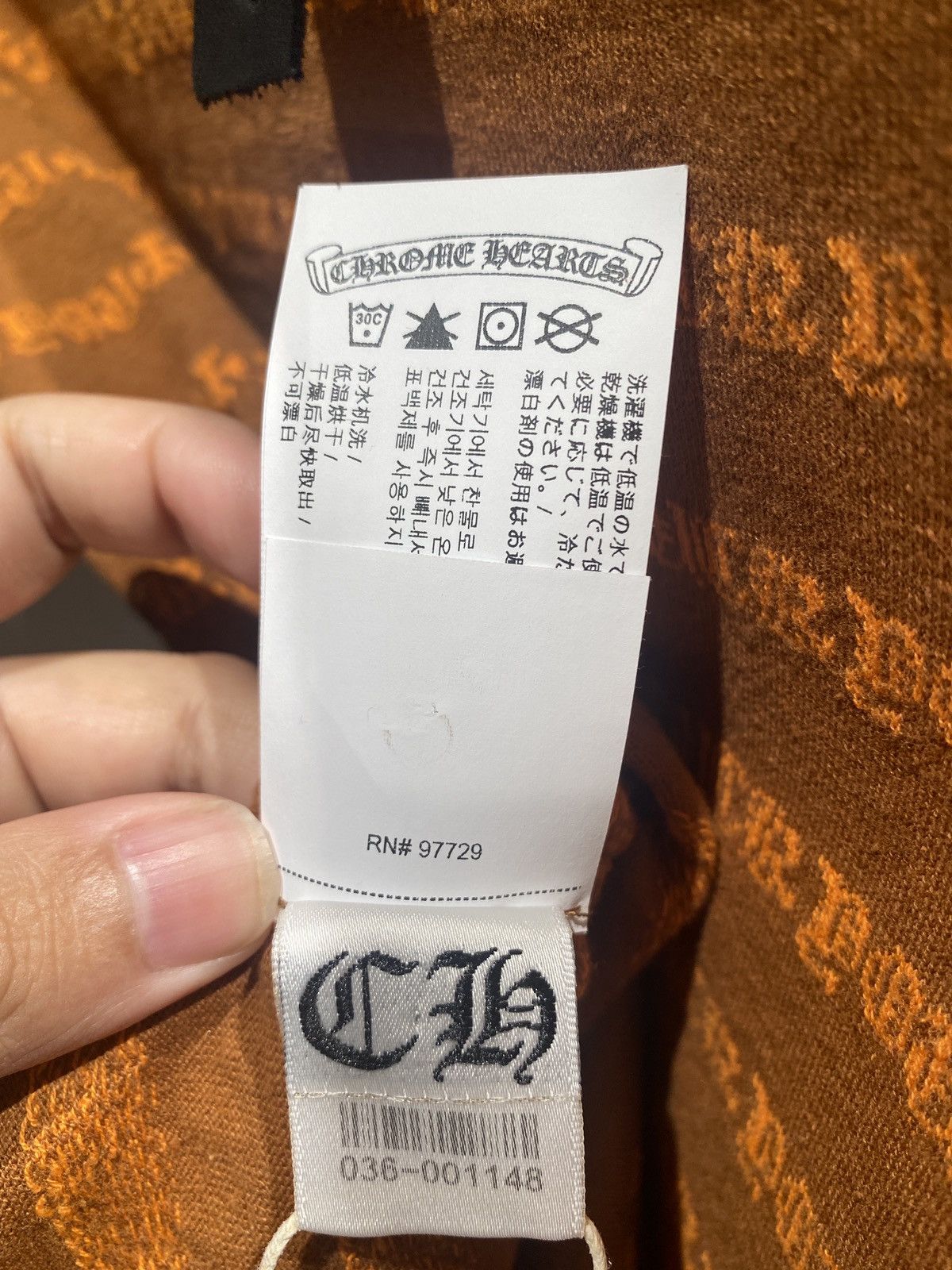 Chrome Hearts Chrome Hearts Orange Stripe Logo Women's Tee Size M / US 6-8 / IT 42-44 - 7 Thumbnail