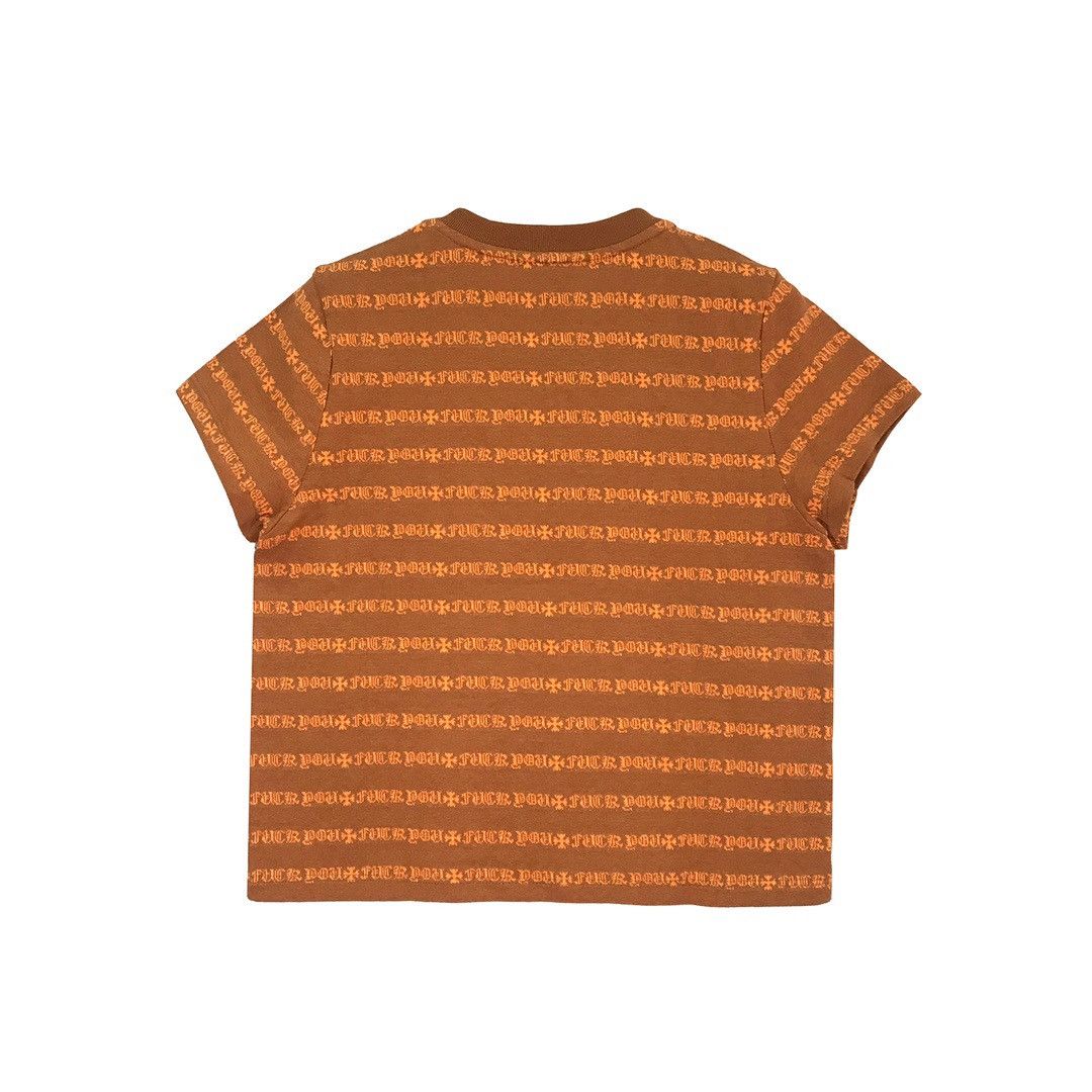 Chrome Hearts Chrome Hearts Orange Stripe Logo Women's Tee Size M / US 6-8 / IT 42-44 - 2 Thumbnail