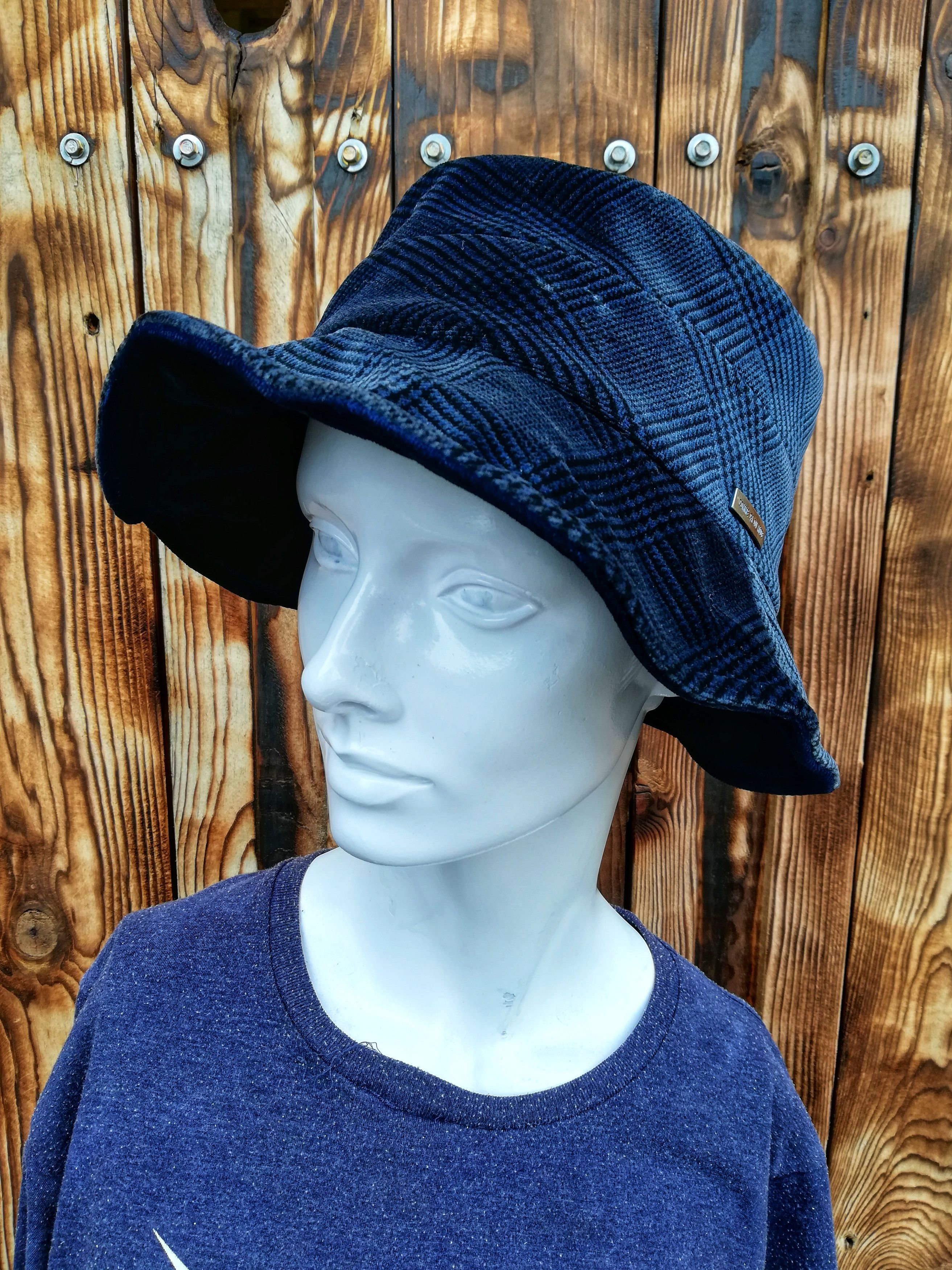 Japanese Brand 🔥Comme Ca Du Mode Chapaau Niedieck Velvet Tartan Bucket Size ONE SIZE - 1 Thumbnail