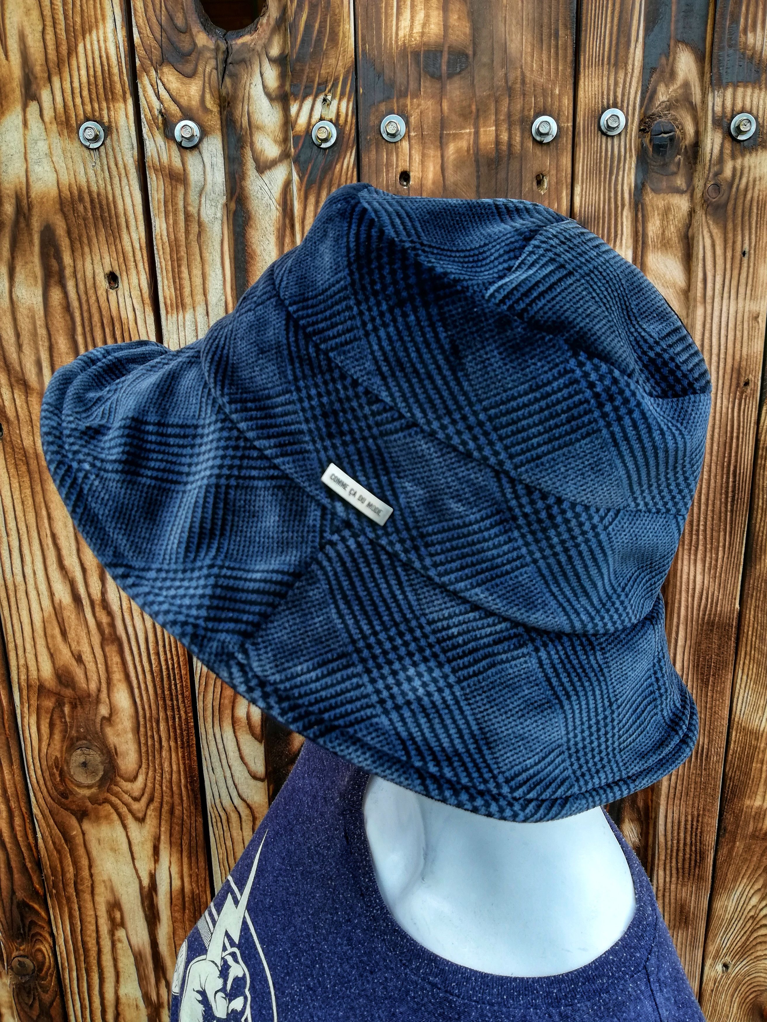 Japanese Brand 🔥Comme Ca Du Mode Chapaau Niedieck Velvet Tartan Bucket Size ONE SIZE - 3 Thumbnail
