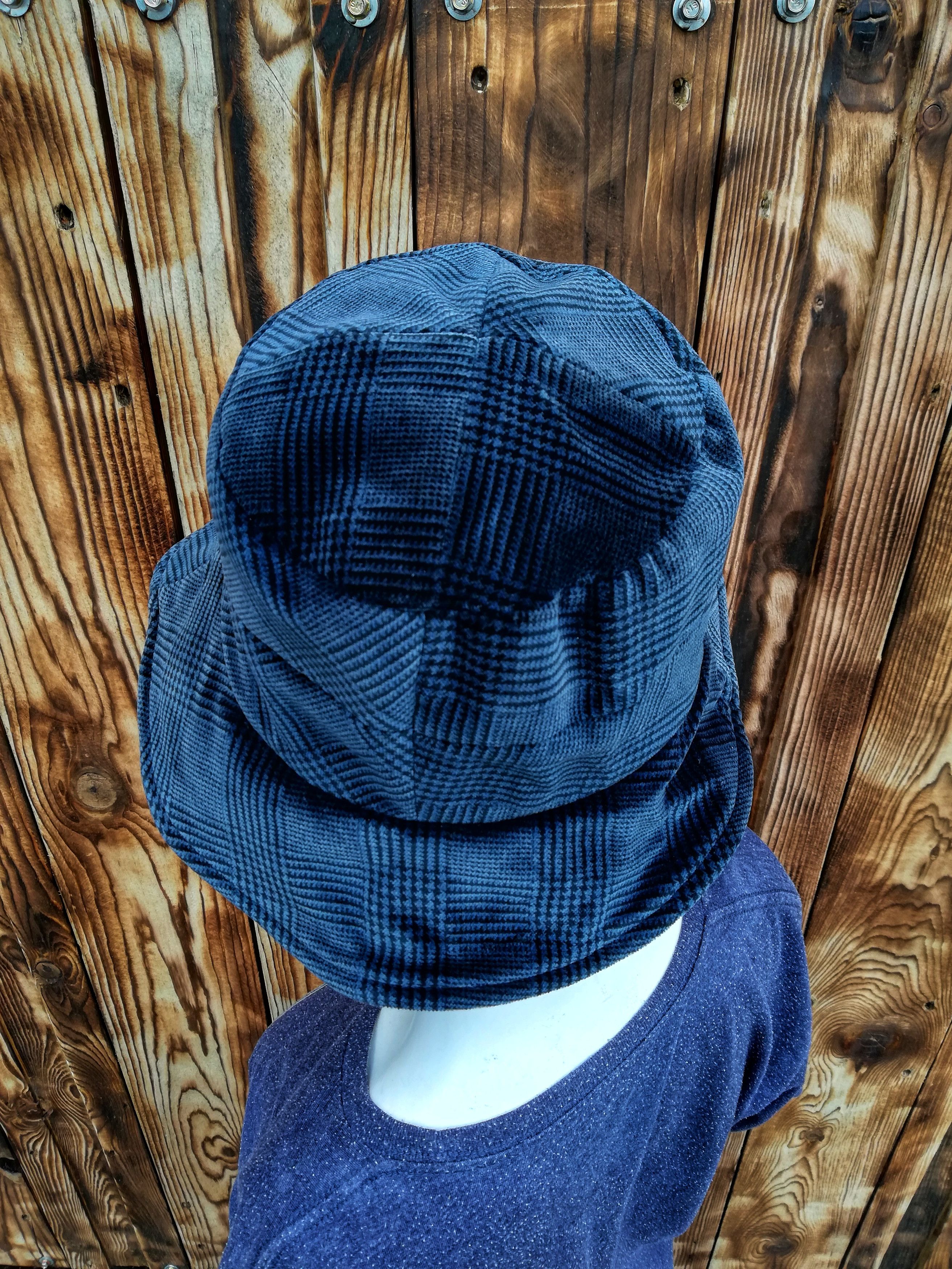 Japanese Brand 🔥Comme Ca Du Mode Chapaau Niedieck Velvet Tartan Bucket Size ONE SIZE - 4 Thumbnail