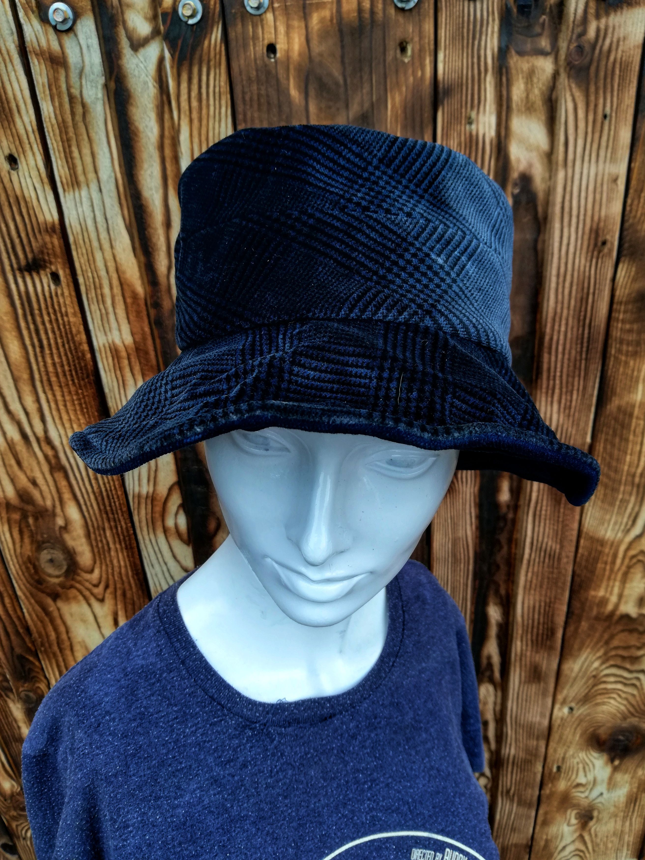 Japanese Brand 🔥Comme Ca Du Mode Chapaau Niedieck Velvet Tartan Bucket Size ONE SIZE - 2 Thumbnail