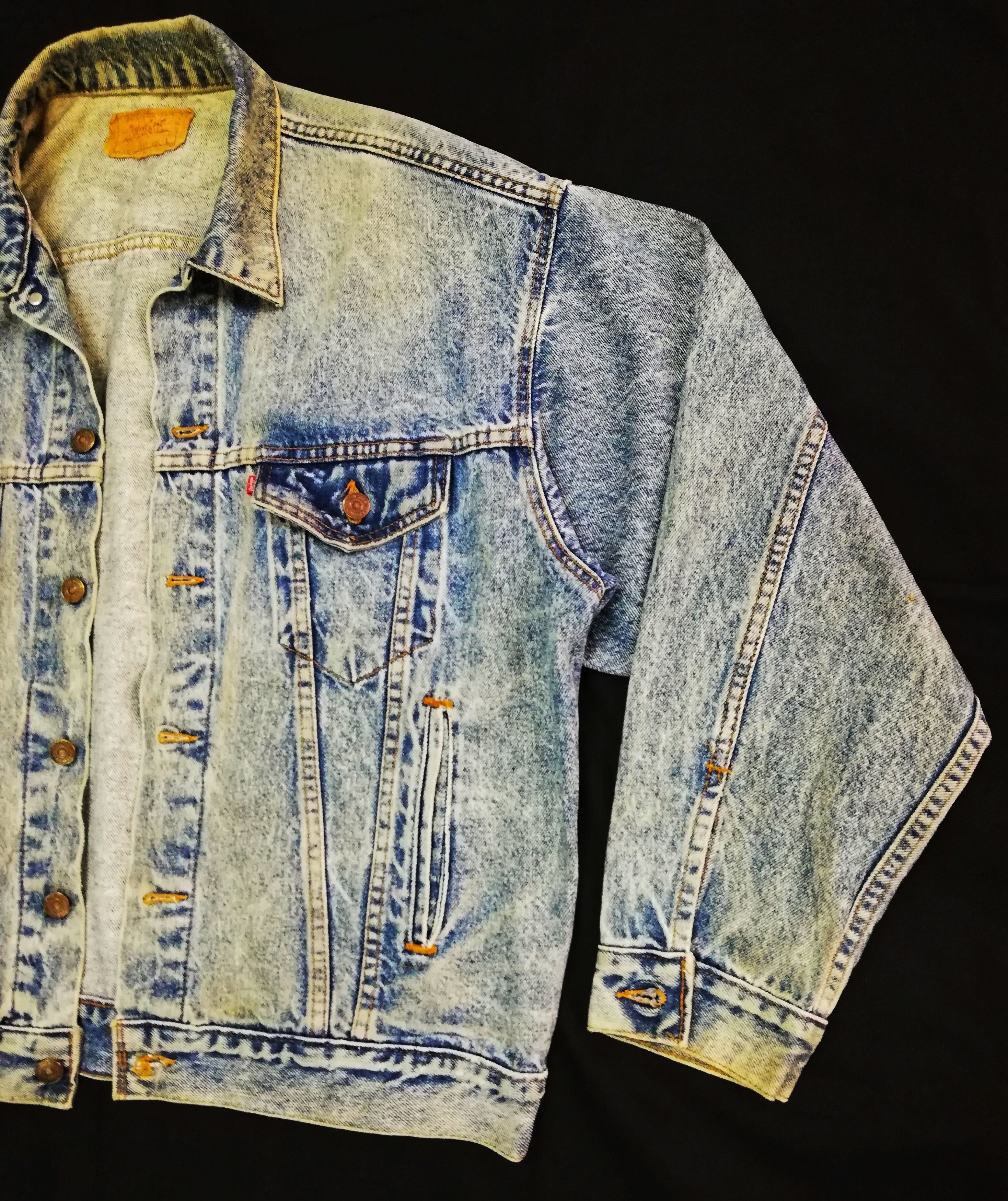Levi's 🔥Vintage 90's Light Wash Denim Jacket Made In USA 🇺🇸 Size US L / EU 52-54 / 3 - 4 Thumbnail