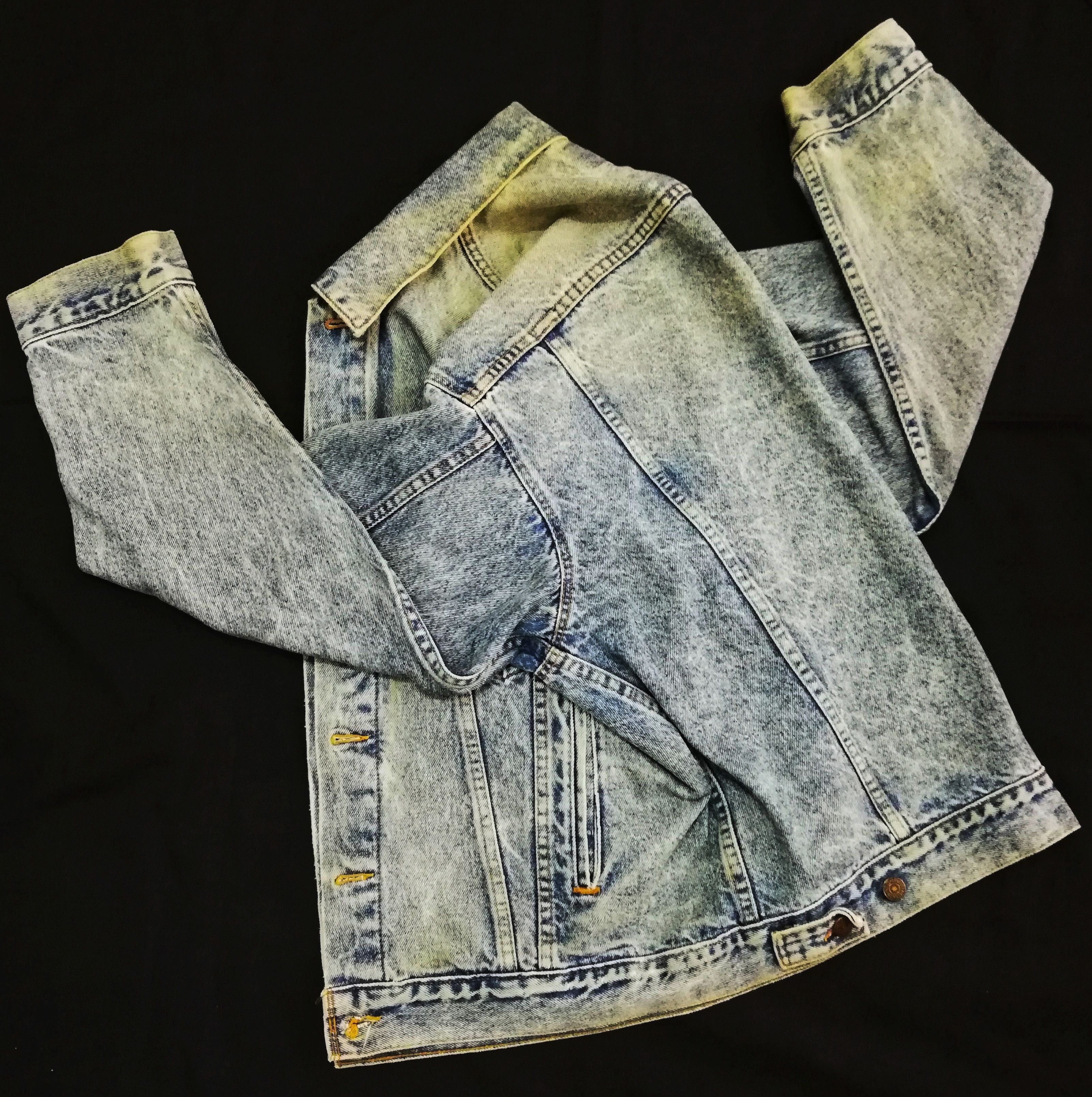 Levi's 🔥Vintage 90's Light Wash Denim Jacket Made In USA 🇺🇸 Size US L / EU 52-54 / 3 - 12 Thumbnail