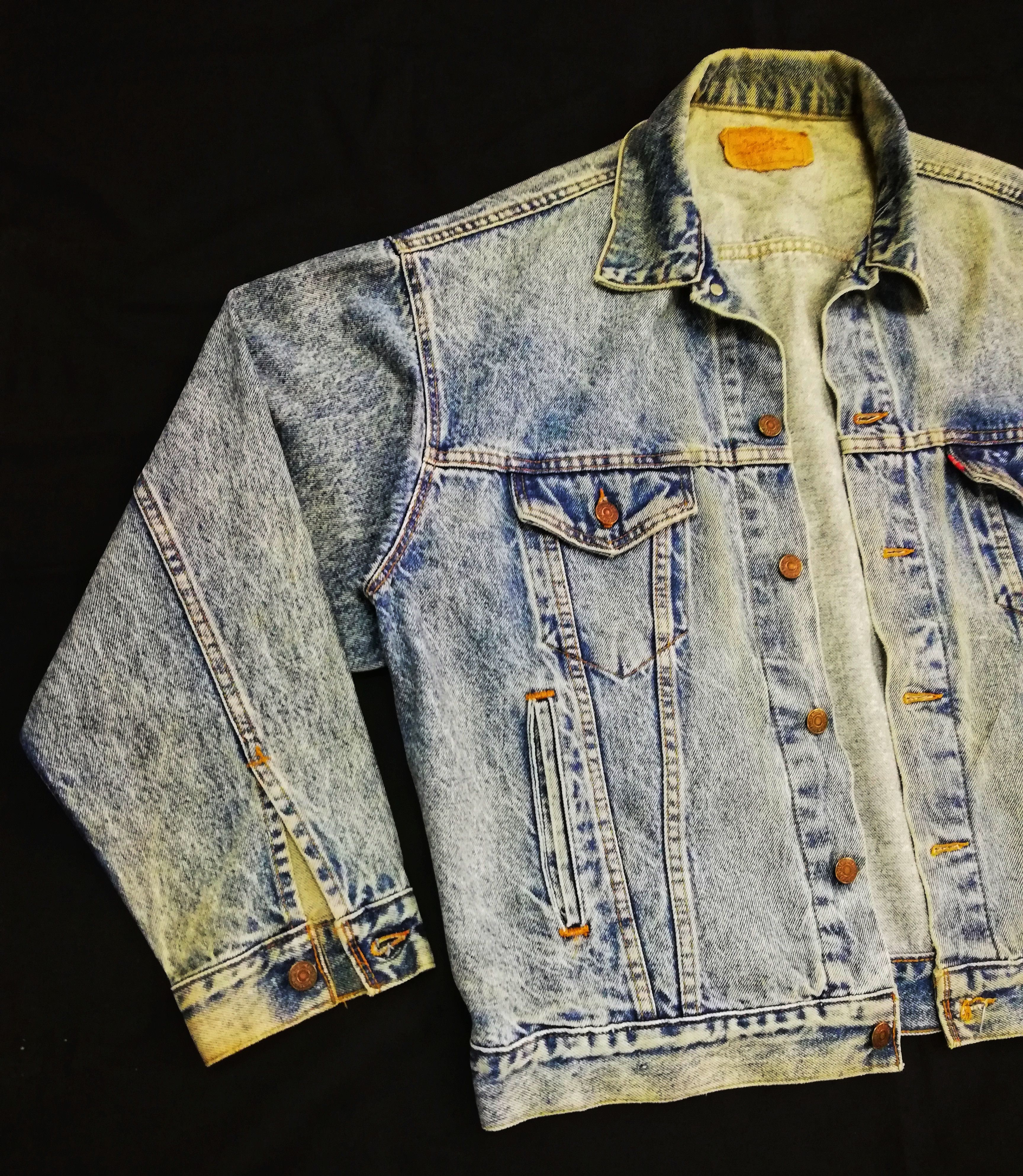 Levi's 🔥Vintage 90's Light Wash Denim Jacket Made In USA 🇺🇸 Size US L / EU 52-54 / 3 - 3 Thumbnail