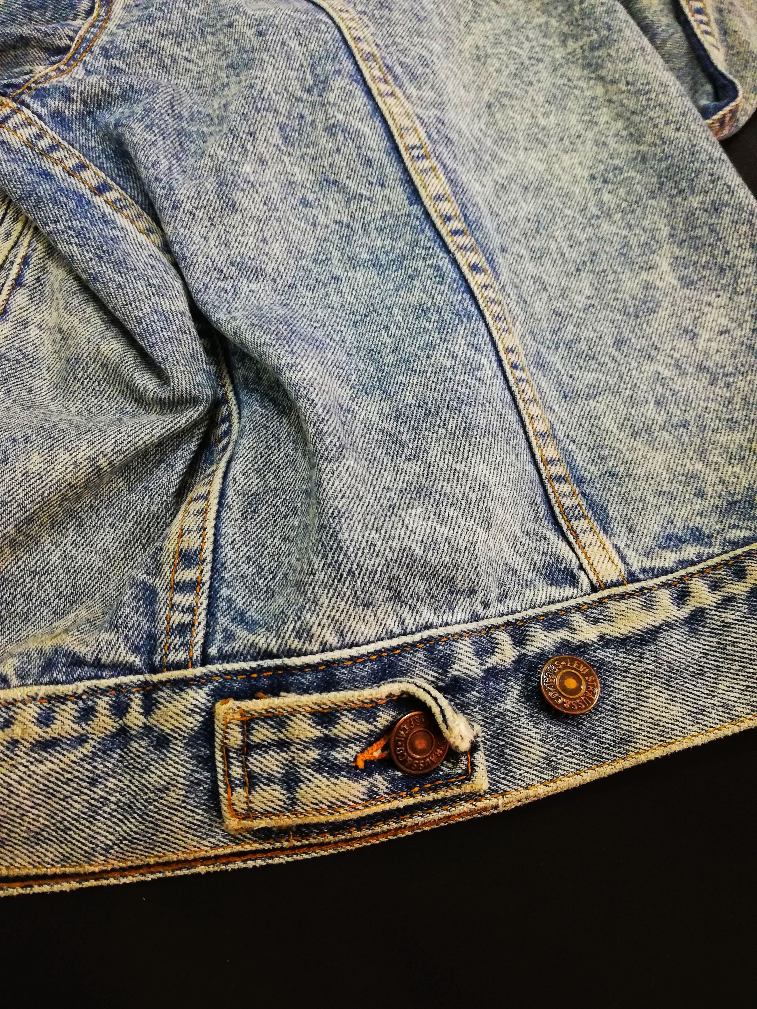 Levi's 🔥Vintage 90's Light Wash Denim Jacket Made In USA 🇺🇸 Size US L / EU 52-54 / 3 - 13 Thumbnail