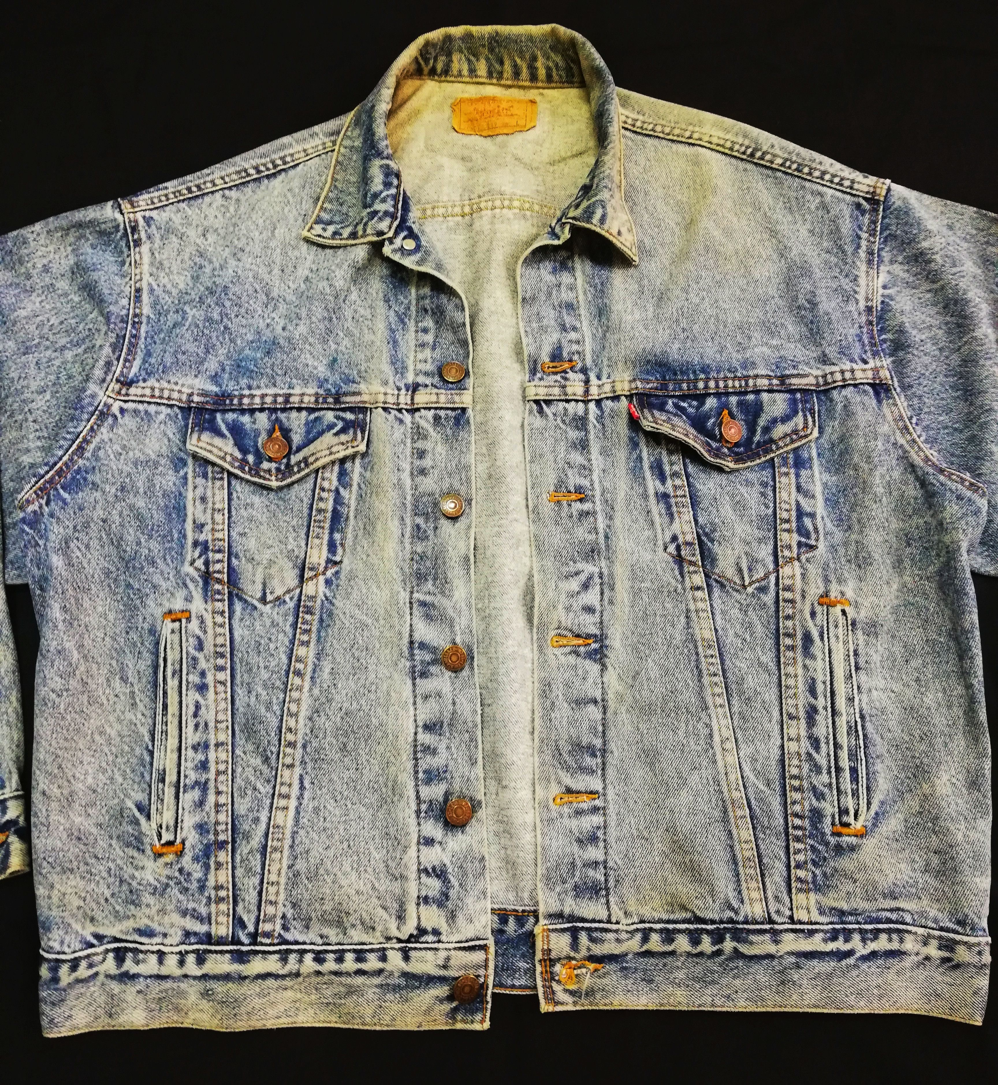 Levi's 🔥Vintage 90's Light Wash Denim Jacket Made In USA 🇺🇸 Size US L / EU 52-54 / 3 - 5 Thumbnail