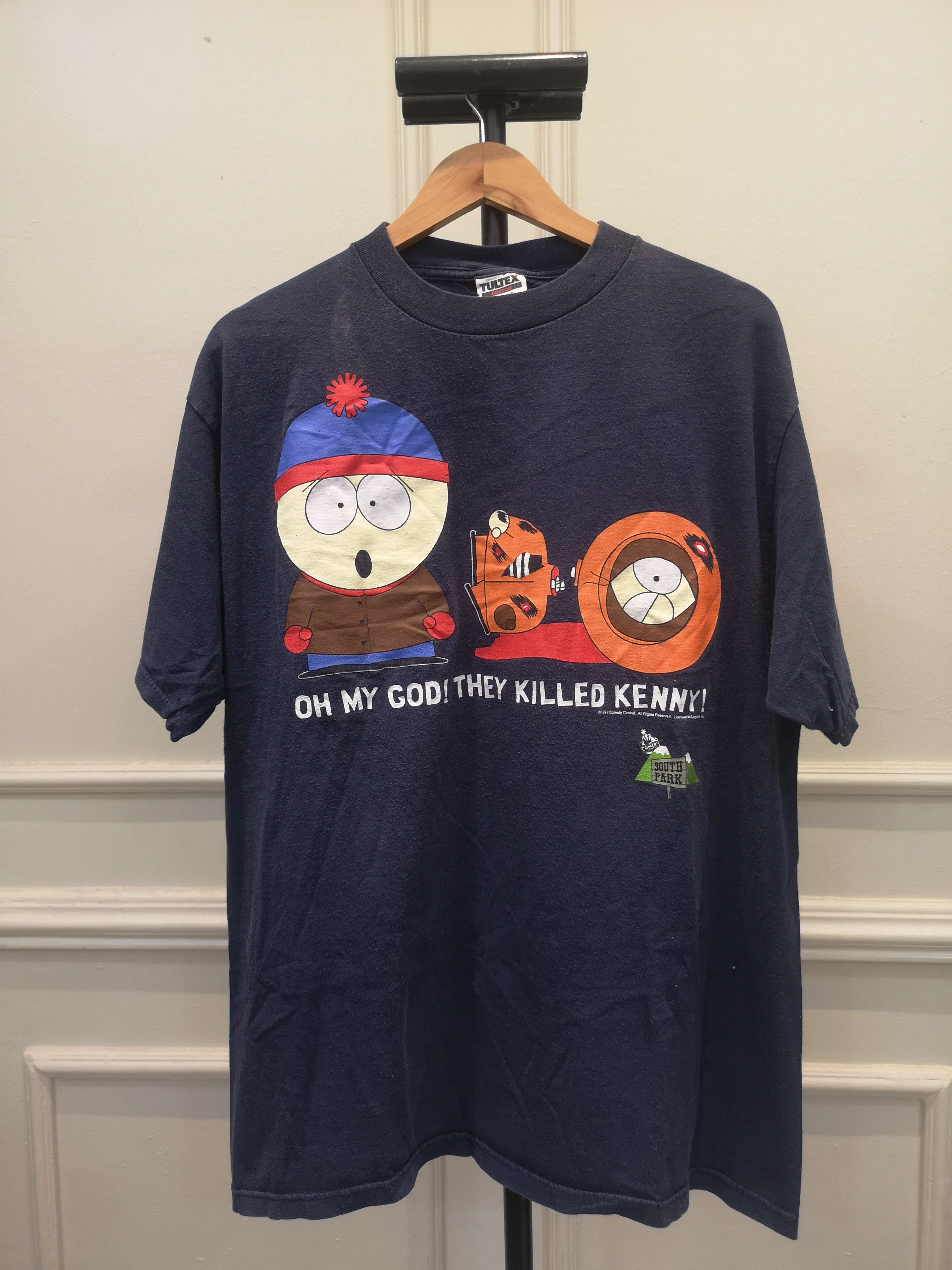 image of Mtv x Vintage 90's South Park Tshirts in Blue, Men's (Size XL)