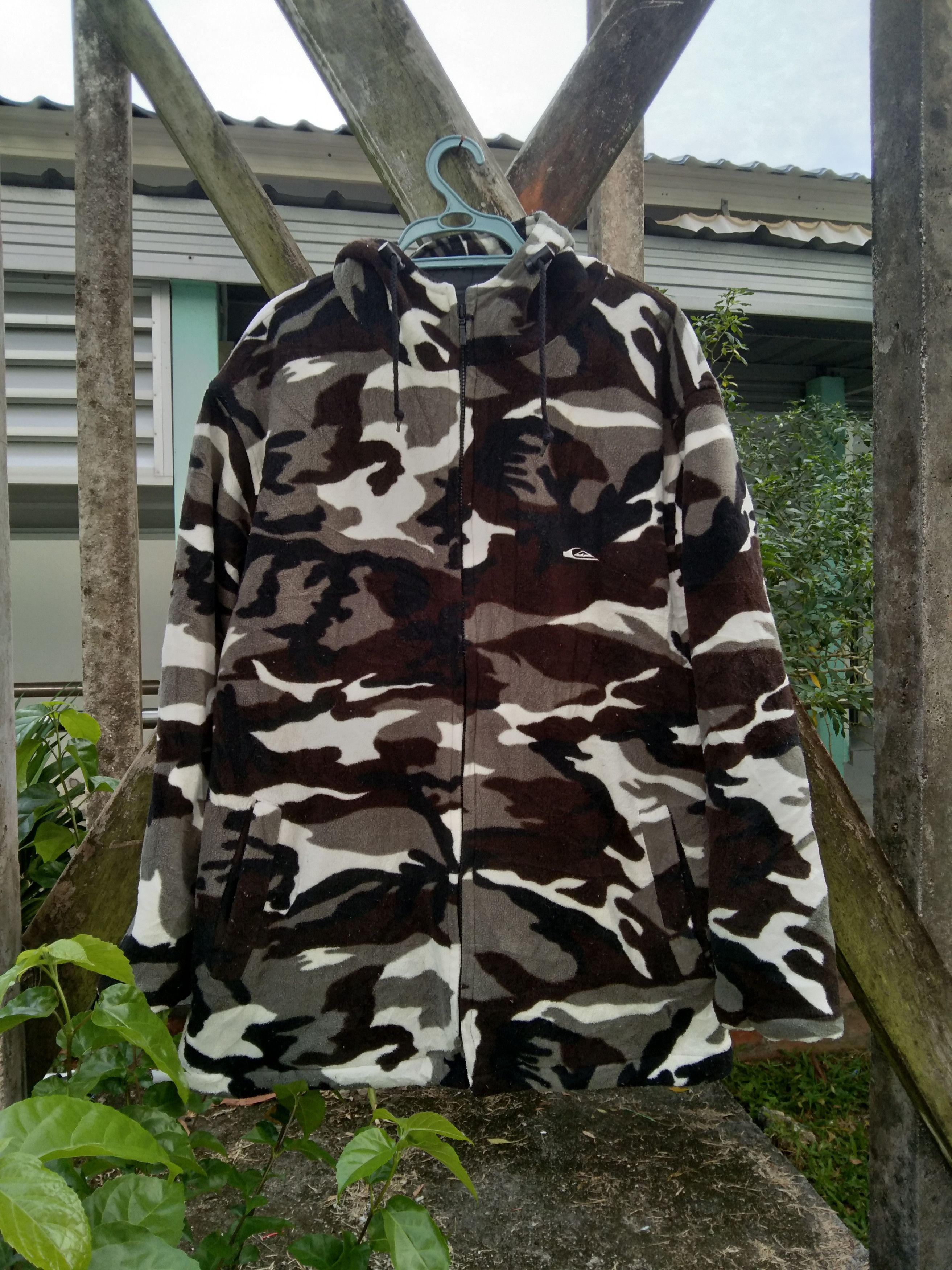 Quiksilver VINTAGE QUIKSILVER MILITARY CAMOUFLAGE HOODIE JACKET Size US M / EU 48-50 / 2 - 1 Thumbnail