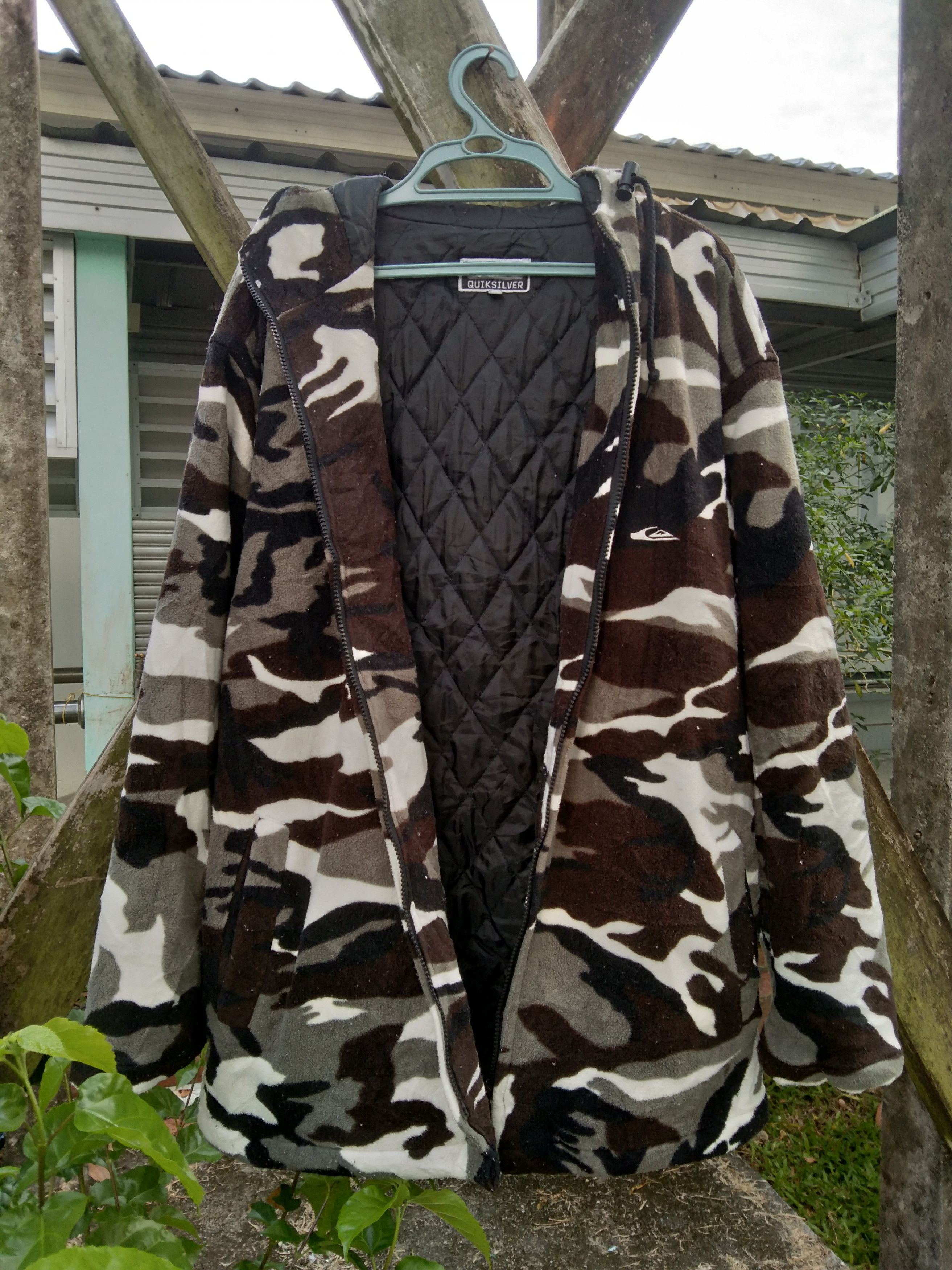 Quiksilver VINTAGE QUIKSILVER MILITARY CAMOUFLAGE HOODIE JACKET Size US M / EU 48-50 / 2 - 2 Thumbnail