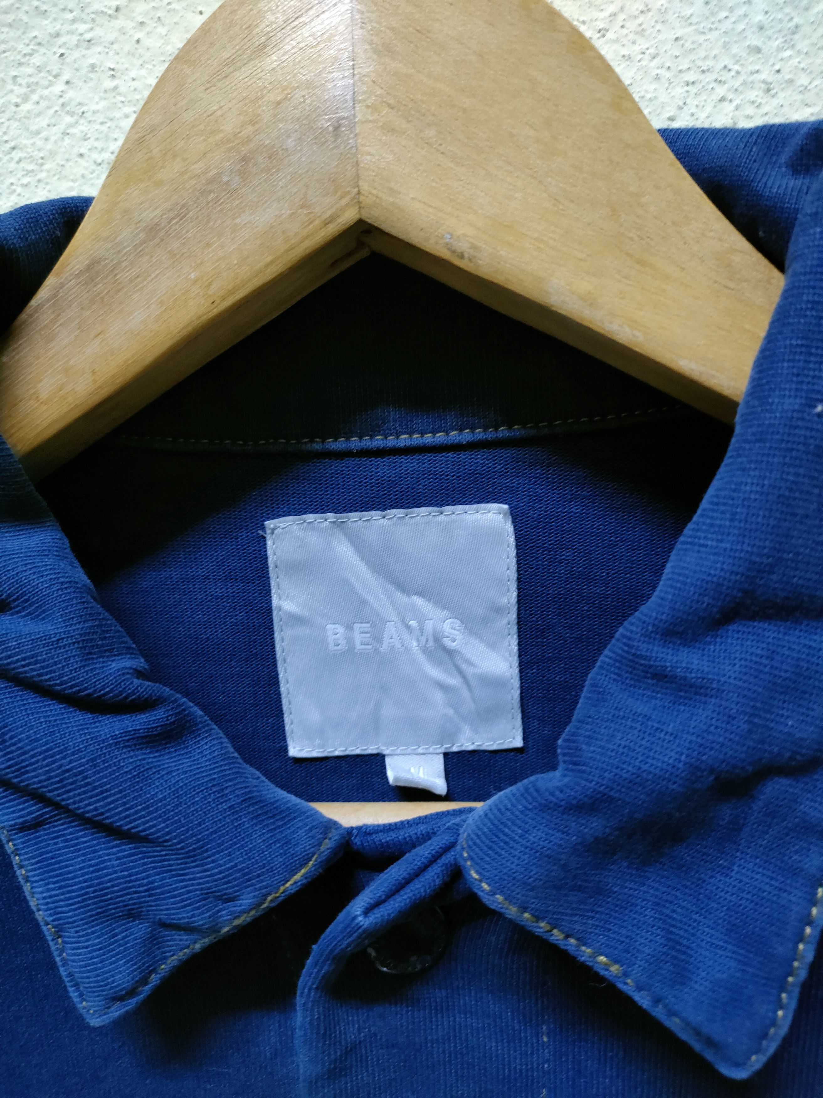 Beams Plus × Indigo × Japanese Brand Beams Button Ups Cotton Jacket Size US M / EU 48-50 / 2 - 8 Thumbnail