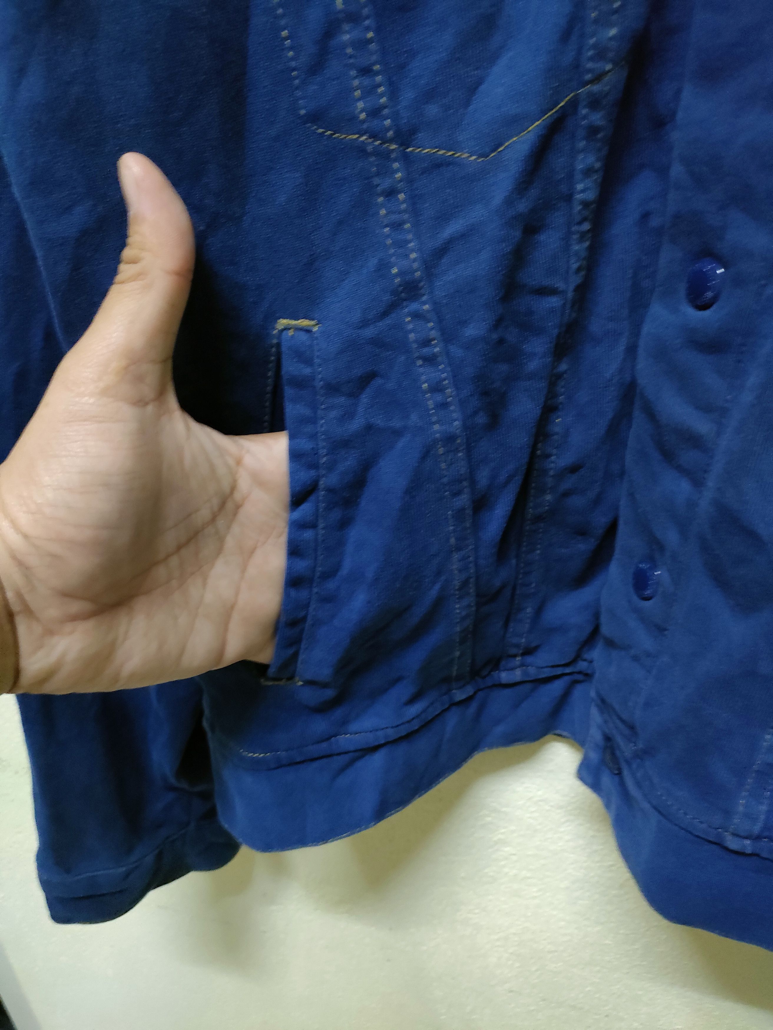 Beams Plus × Indigo × Japanese Brand Beams Button Ups Cotton Jacket Size US M / EU 48-50 / 2 - 6 Thumbnail