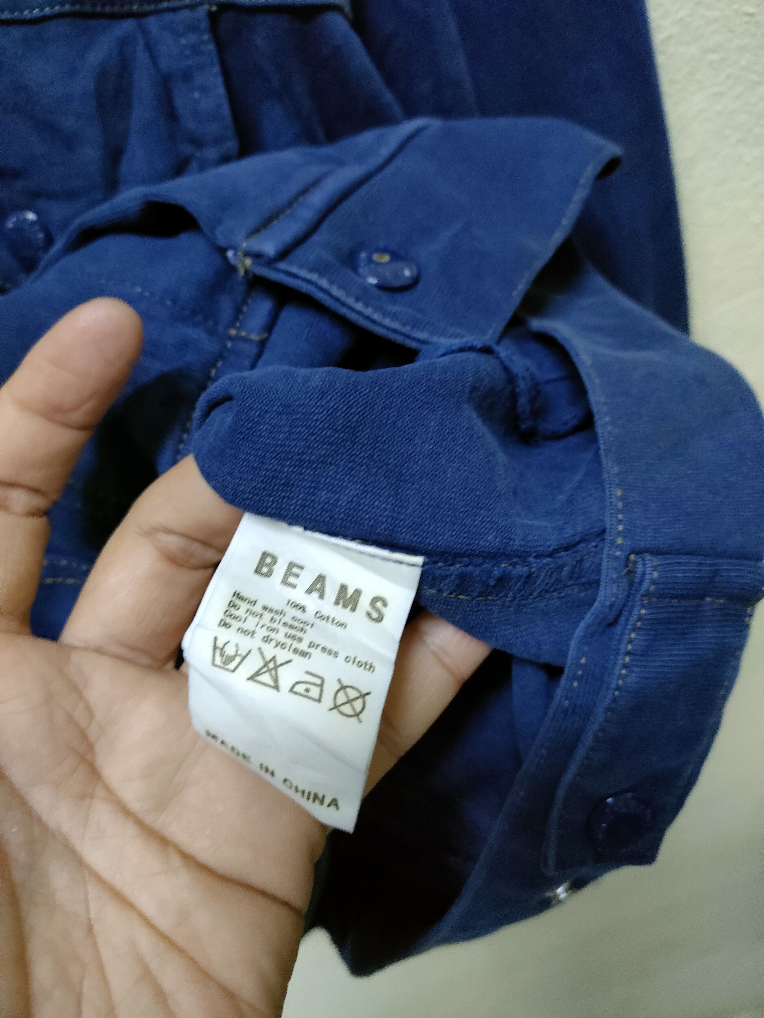 Beams Plus × Indigo × Japanese Brand Beams Button Ups Cotton Jacket Size US M / EU 48-50 / 2 - 5 Thumbnail