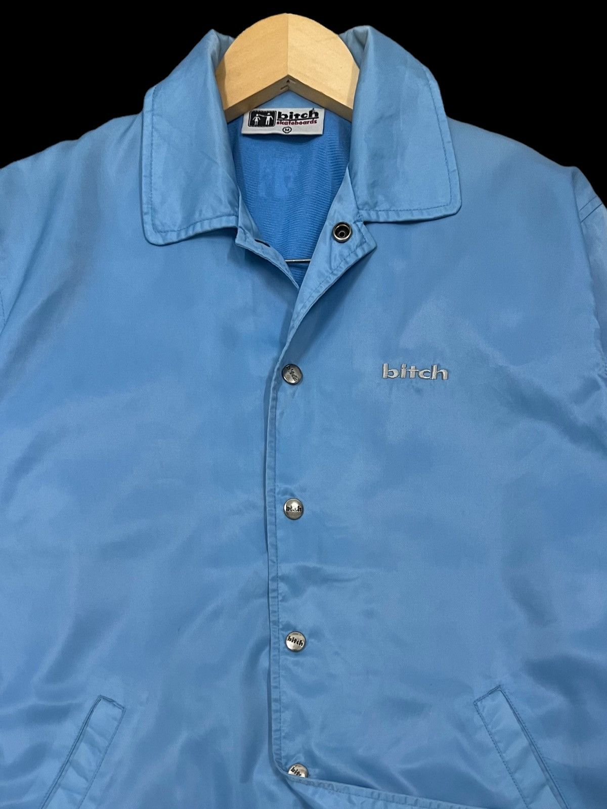 Other VTG90s BITCH SKATEBOARD SHIRT WOVEN EMBROIDERY SPELL JACKET Size US M / EU 48-50 / 2 - 7 Thumbnail