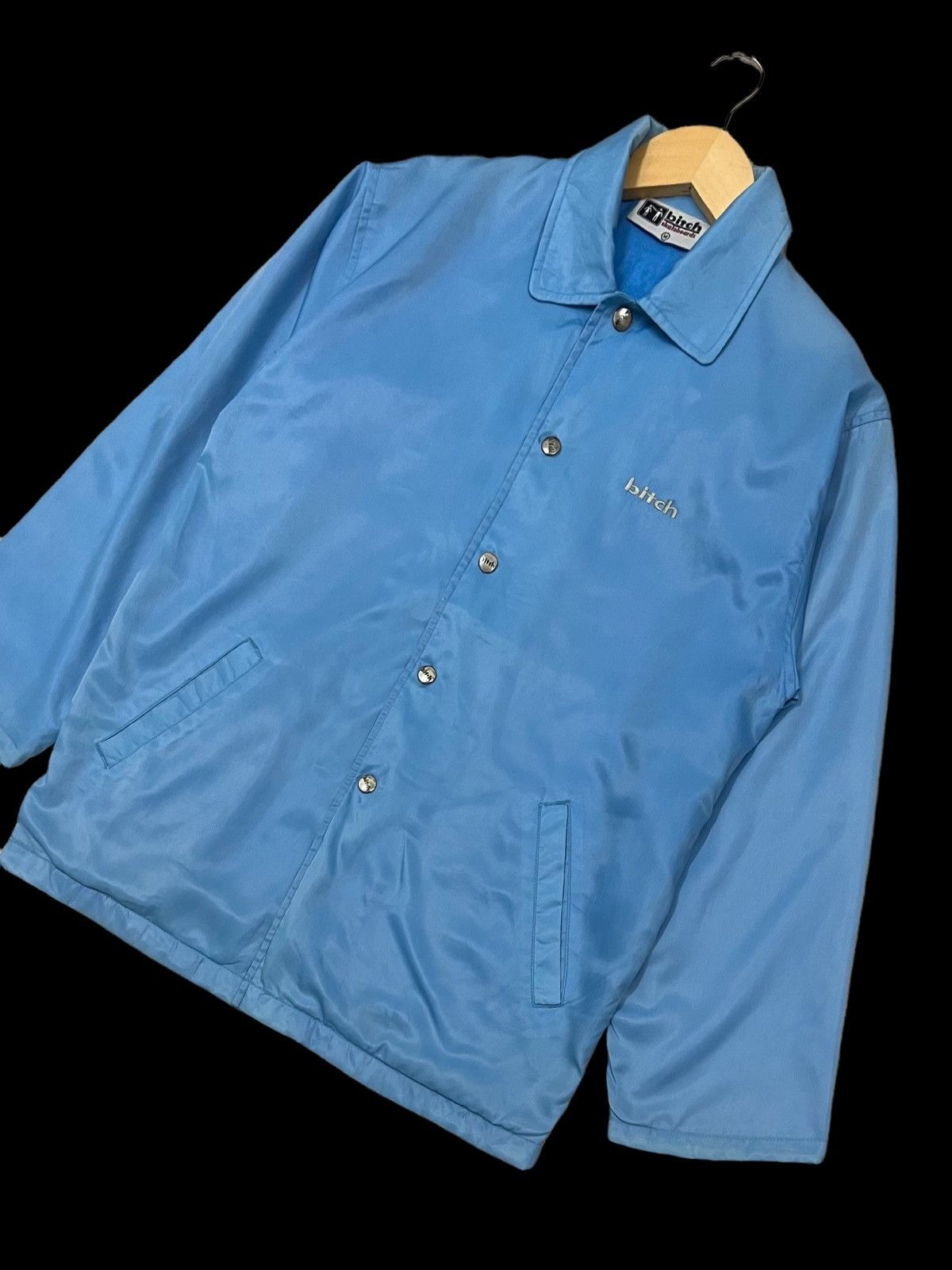 Other VTG90s BITCH SKATEBOARD SHIRT WOVEN EMBROIDERY SPELL JACKET Size US M / EU 48-50 / 2 - 9 Thumbnail
