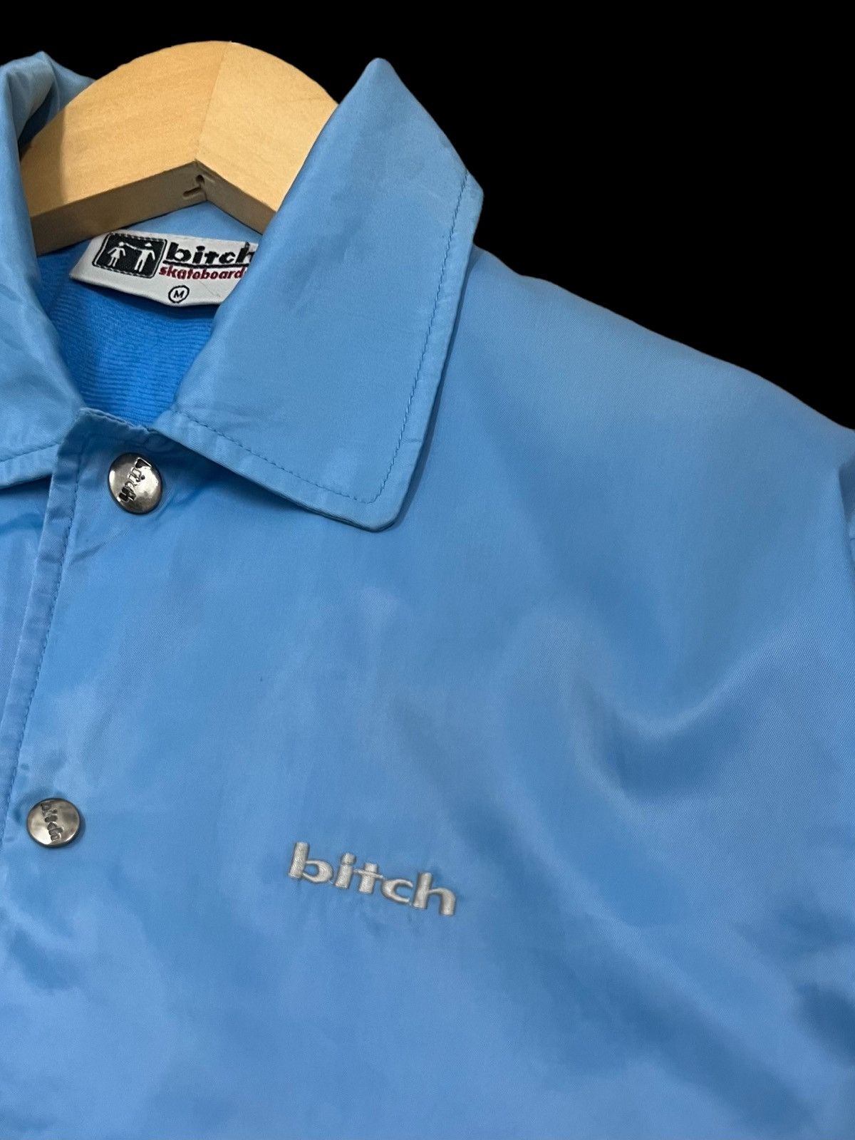 Other VTG90s BITCH SKATEBOARD SHIRT WOVEN EMBROIDERY SPELL JACKET Size US M / EU 48-50 / 2 - 8 Thumbnail