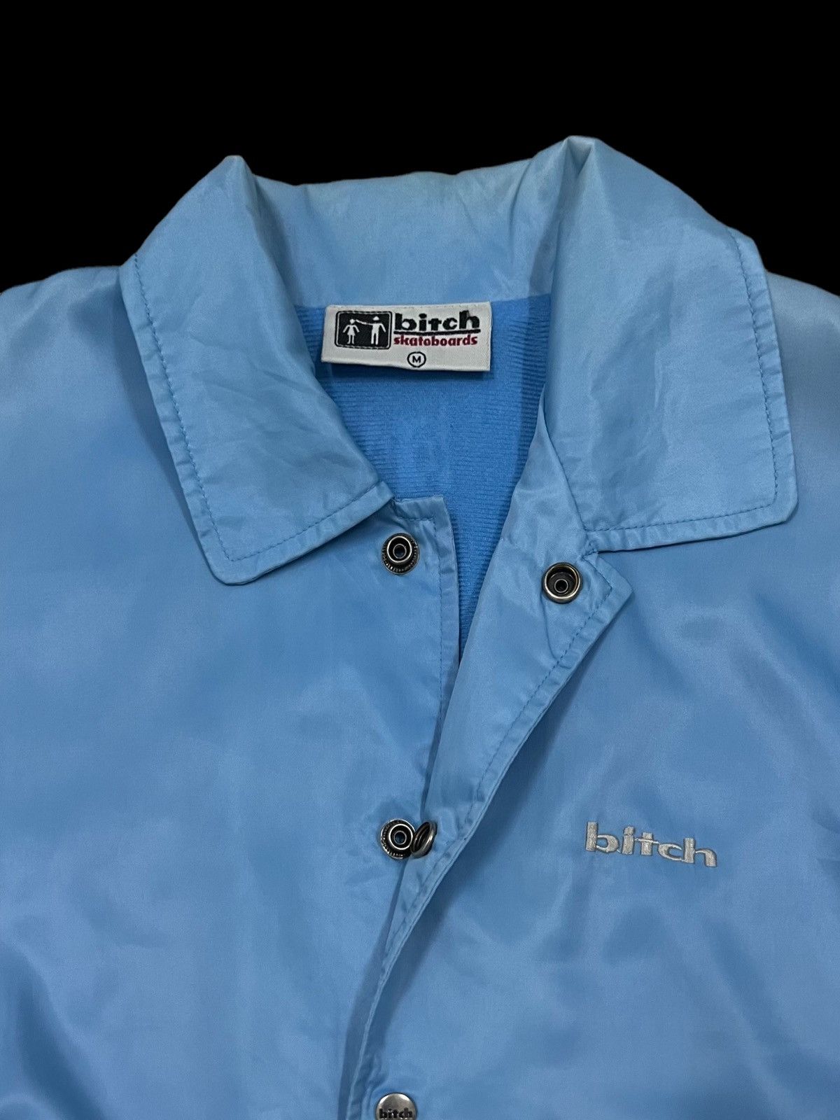 Other VTG90s BITCH SKATEBOARD SHIRT WOVEN EMBROIDERY SPELL JACKET Size US M / EU 48-50 / 2 - 6 Thumbnail
