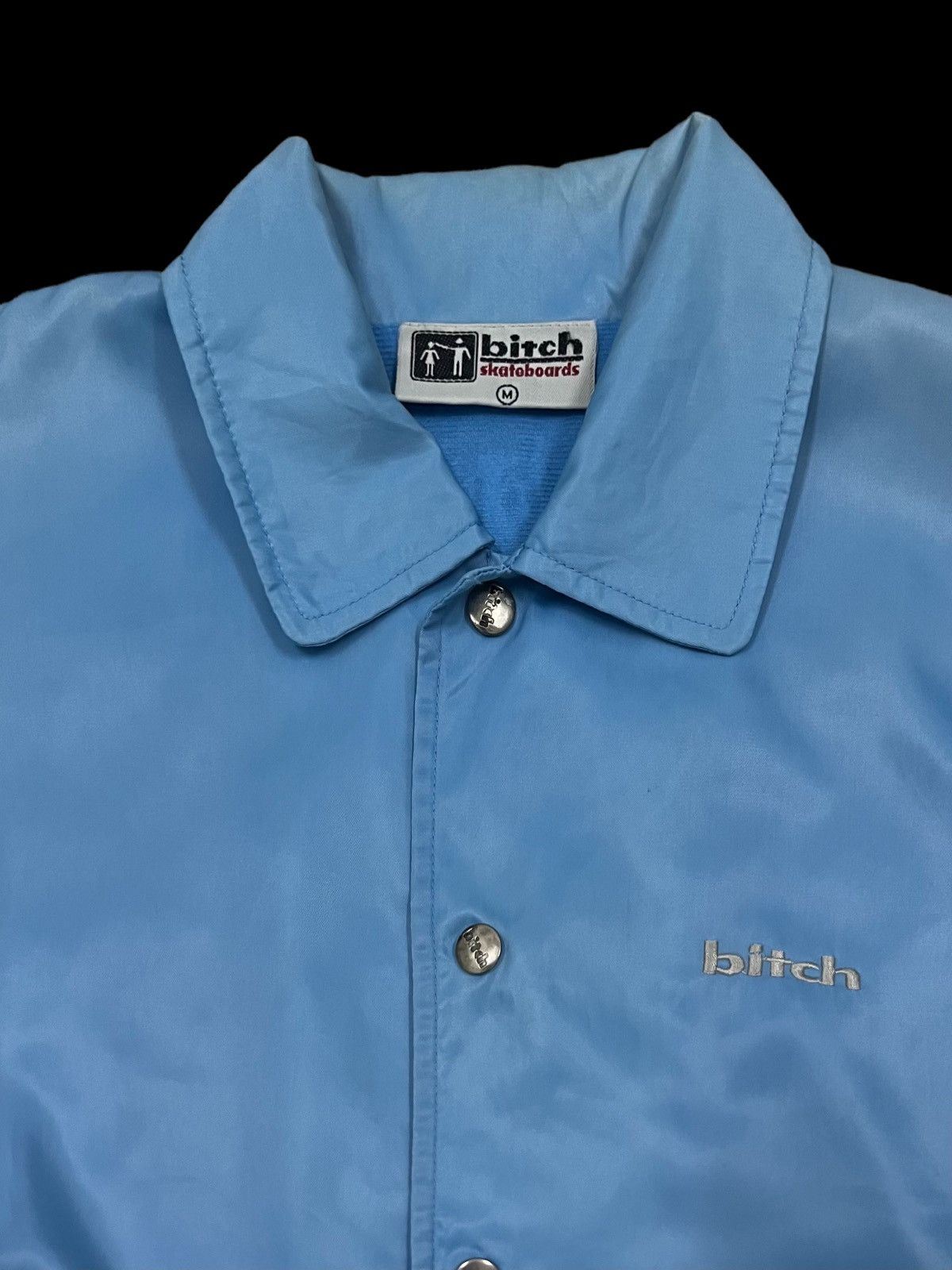 Other VTG90s BITCH SKATEBOARD SHIRT WOVEN EMBROIDERY SPELL JACKET Size US M / EU 48-50 / 2 - 5 Thumbnail