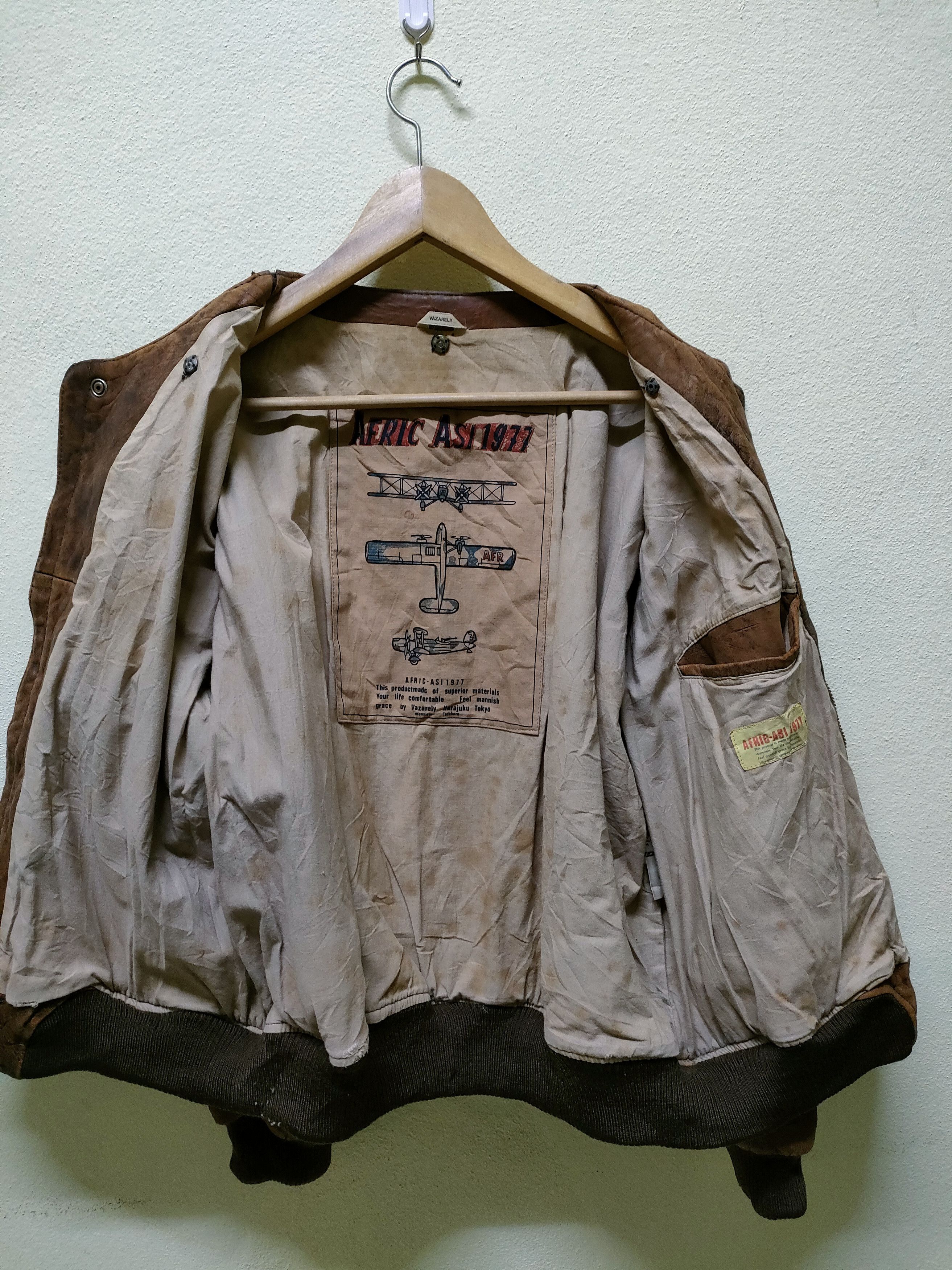 Vazarely Flight Leather Jacket