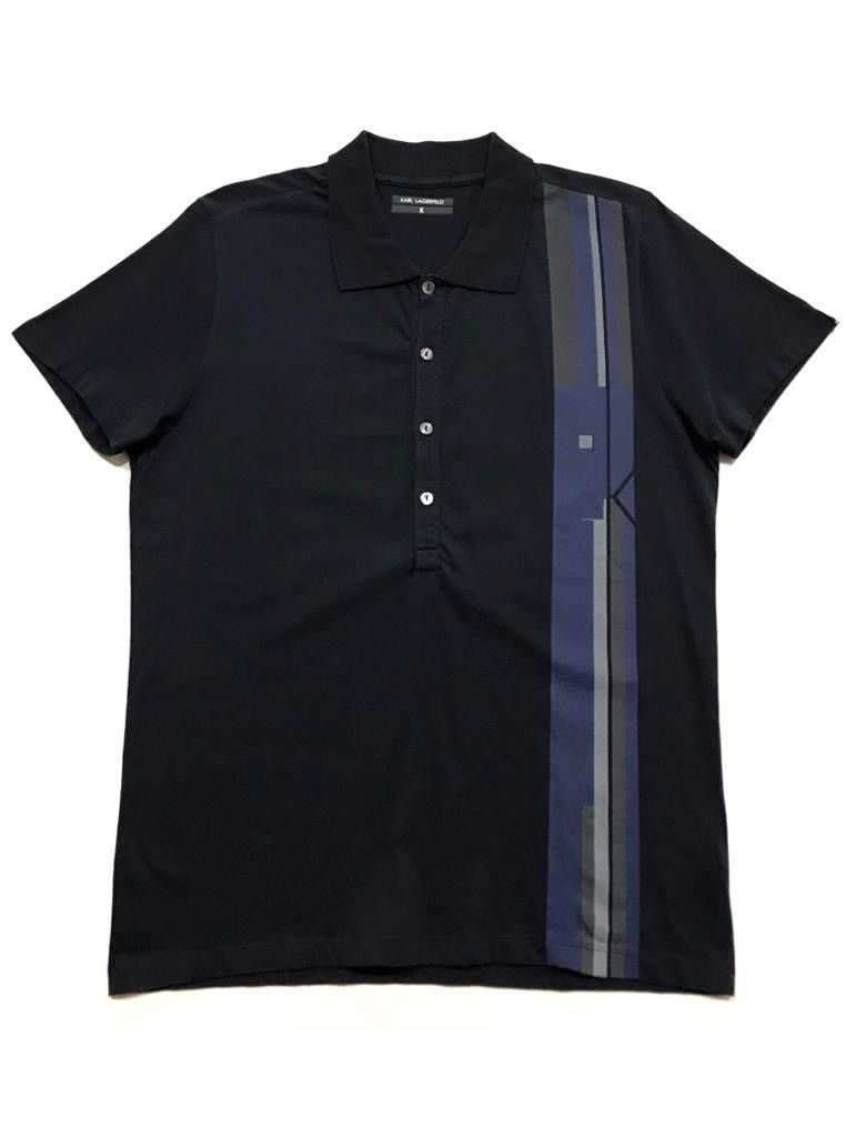Karl Lagerfeld Bauhaus Graphic Polo Size US L / EU 52-54 / 3 - 1 Thumbnail