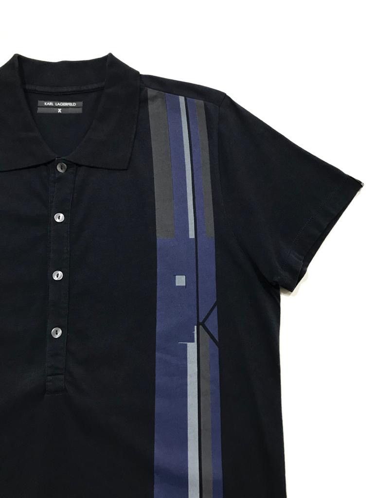 Karl Lagerfeld Bauhaus Graphic Polo Size US L / EU 52-54 / 3 - 2 Thumbnail