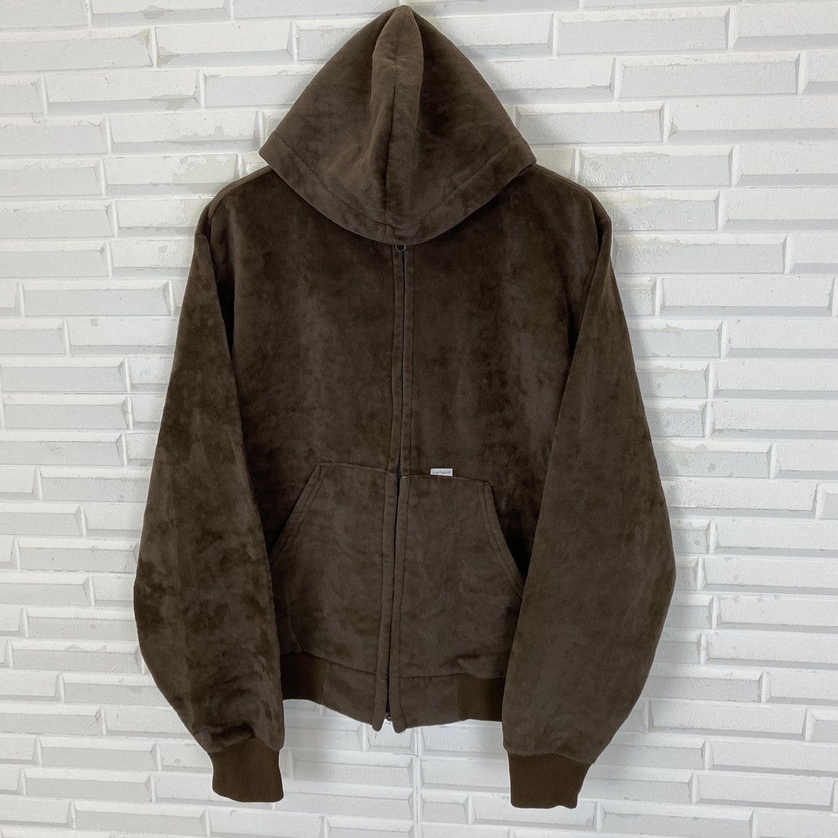 Carhartt ✨Carhartt sweater velvet hoodie jacket size M Size US M / EU 48-50 / 2 - 4 Thumbnail