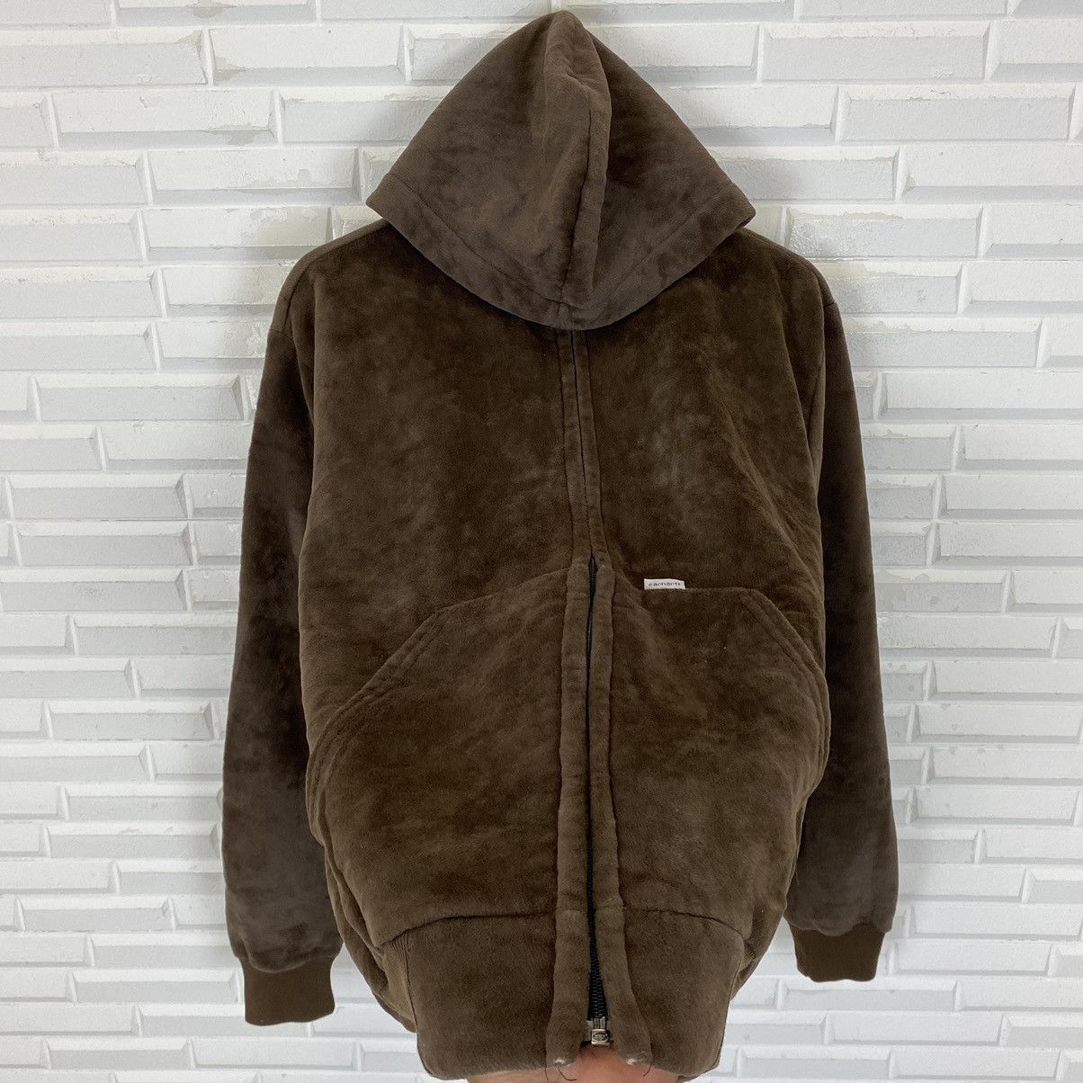 Carhartt ✨Carhartt sweater velvet hoodie jacket size M Size US M / EU 48-50 / 2 - 9 Thumbnail