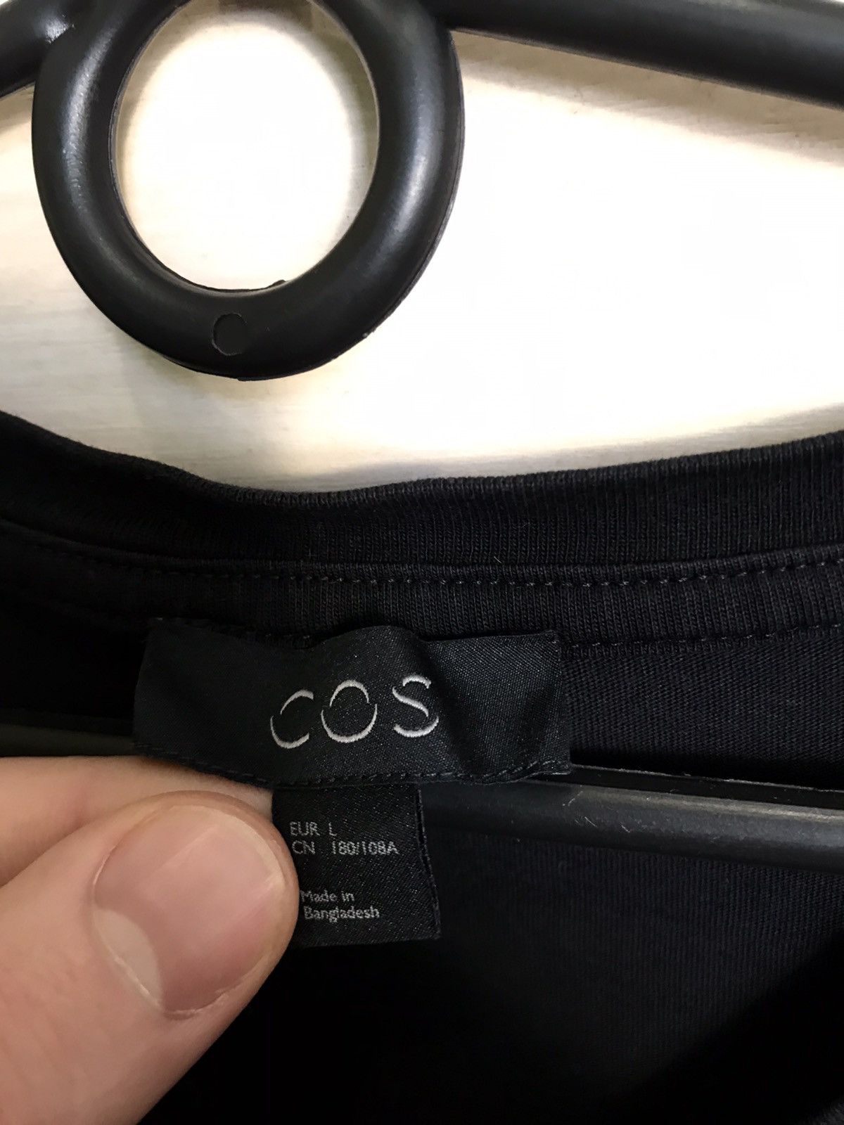 Cos Cos luxury streetwear black tee Size US L / EU 52-54 / 3 - 3 Thumbnail