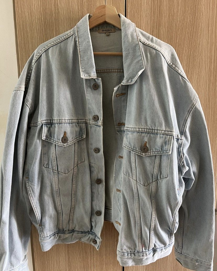image of Yeezy Season 5 Denim Jacket, Men's (Size Medium)