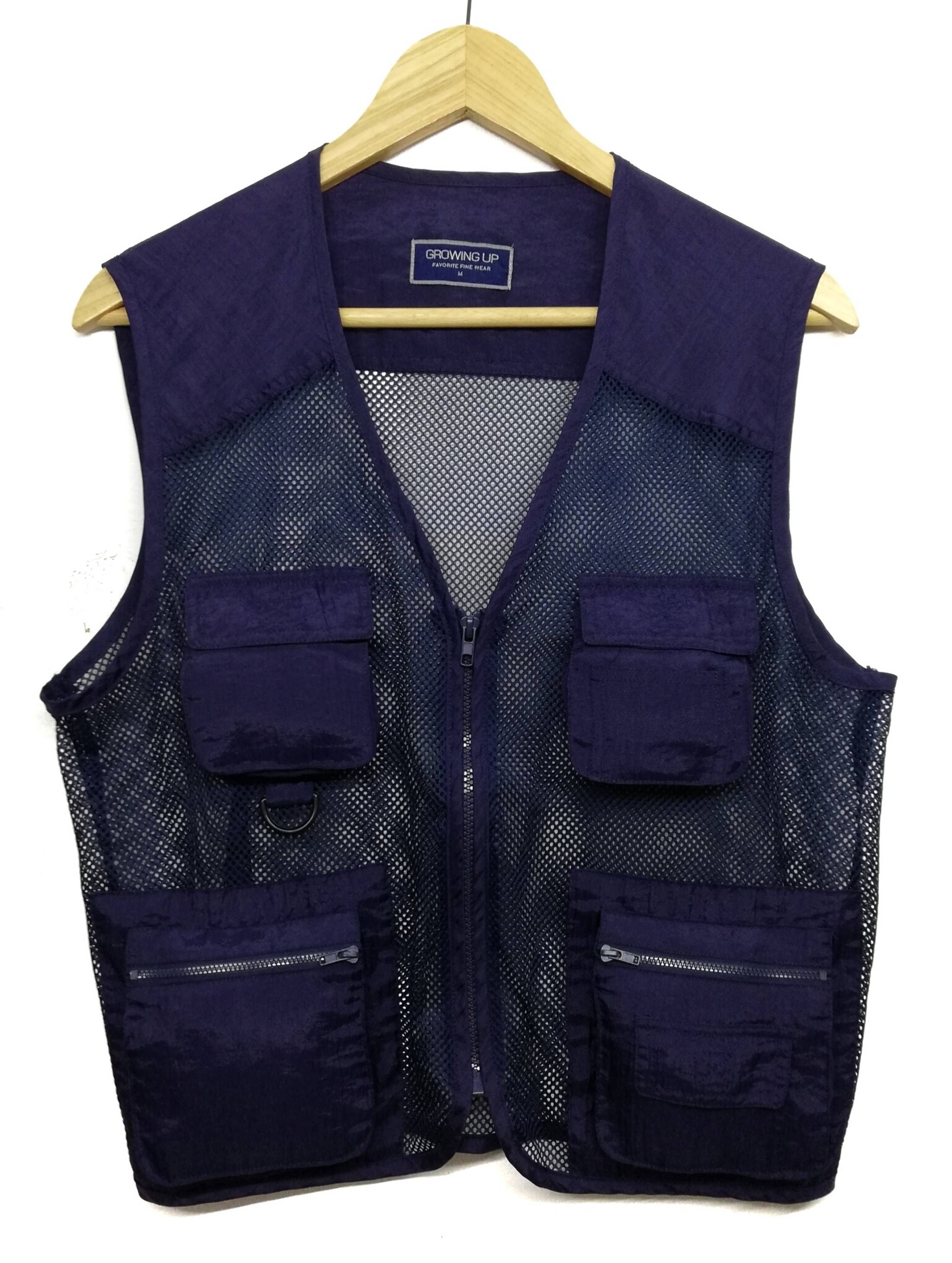 Japanese Brand 🔥Tactical Utility Multi Pocket Nylon Zipper Vest Jacket Size US M / EU 48-50 / 2 - 2 Thumbnail