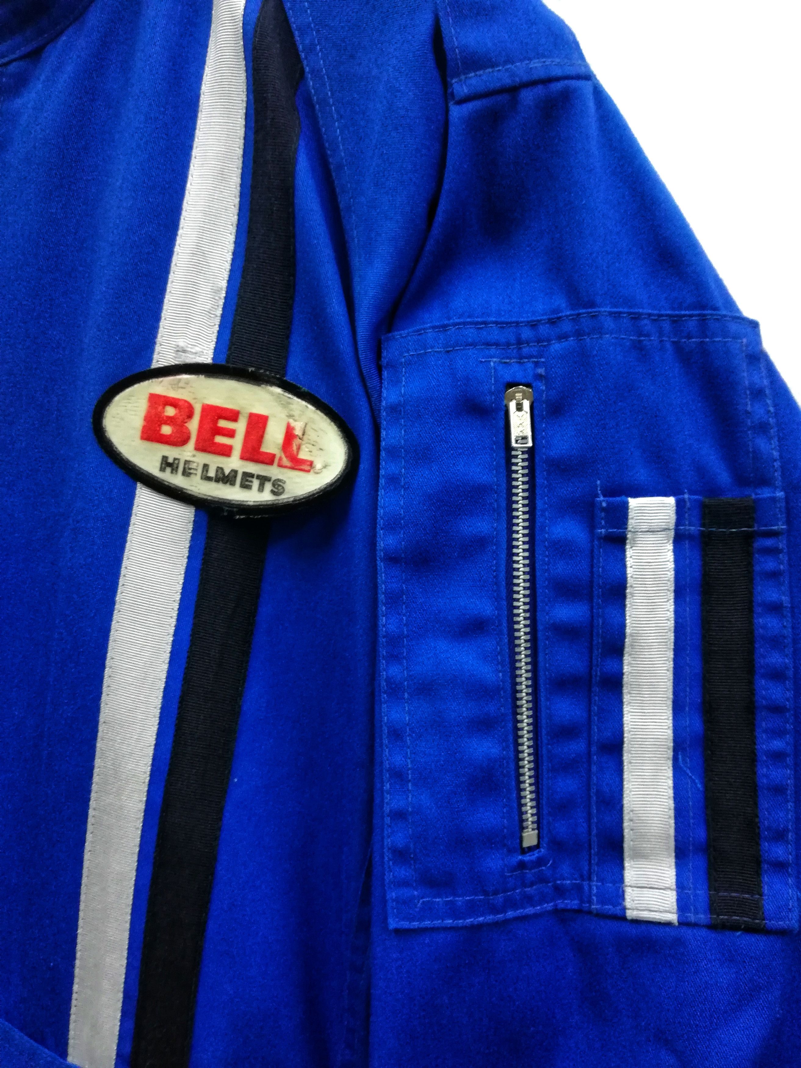 Sports Specialties × Vintage 🔥GRAIL OG Bell Helmets Racing Motorsports Coverall Cotton Size US 29 - 9 Thumbnail
