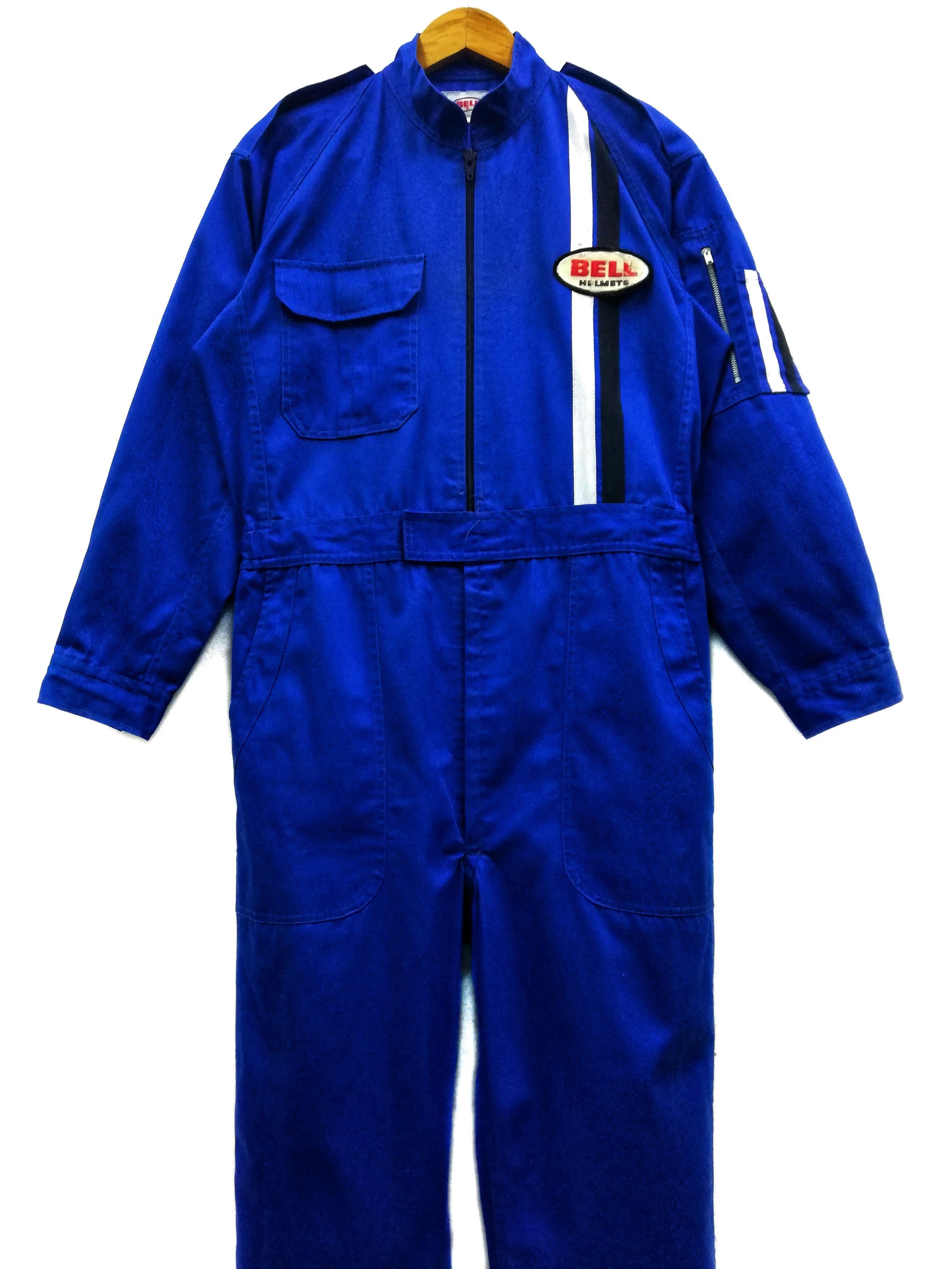 Sports Specialties × Vintage 🔥GRAIL OG Bell Helmets Racing Motorsports Coverall Cotton Size US 29 - 3 Thumbnail