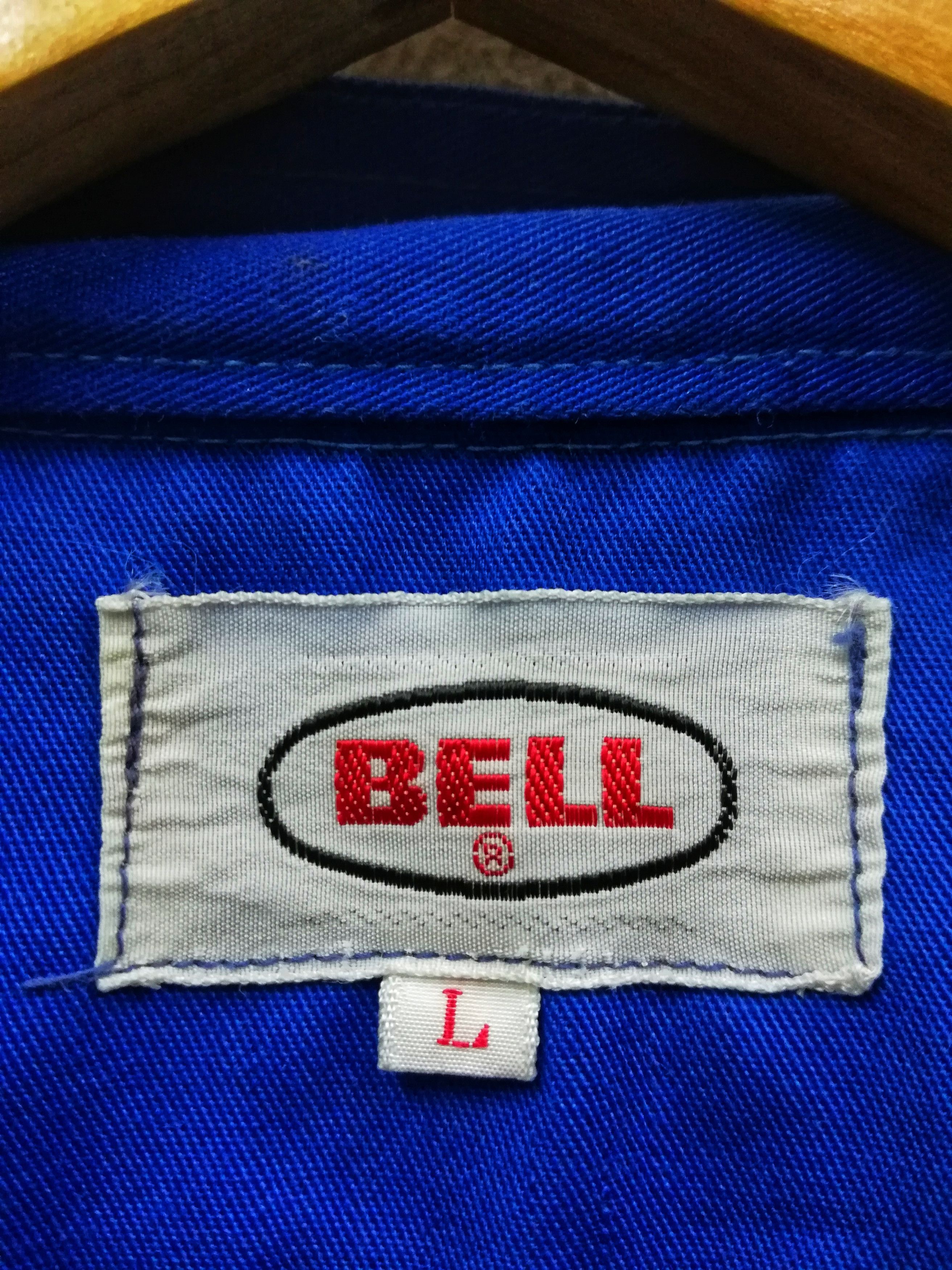 Sports Specialties × Vintage 🔥GRAIL OG Bell Helmets Racing Motorsports Coverall Cotton Size US 29 - 7 Thumbnail