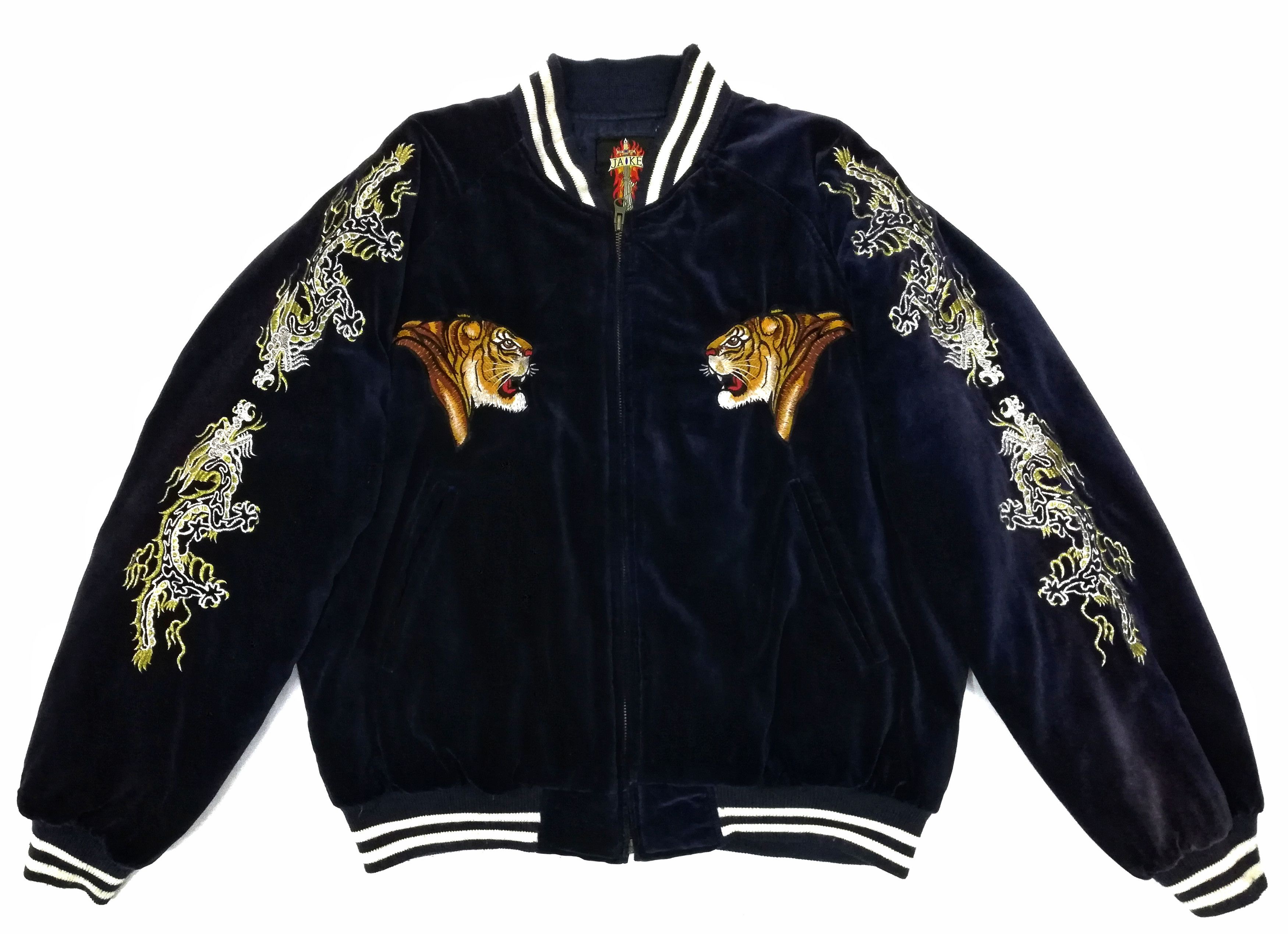 Art Comes First × Velvet 🔥Sukajan Souvenirs Jaike Yokosuka Japan Tiger Embroidered Size US L / EU 52-54 / 3 - 2 Thumbnail